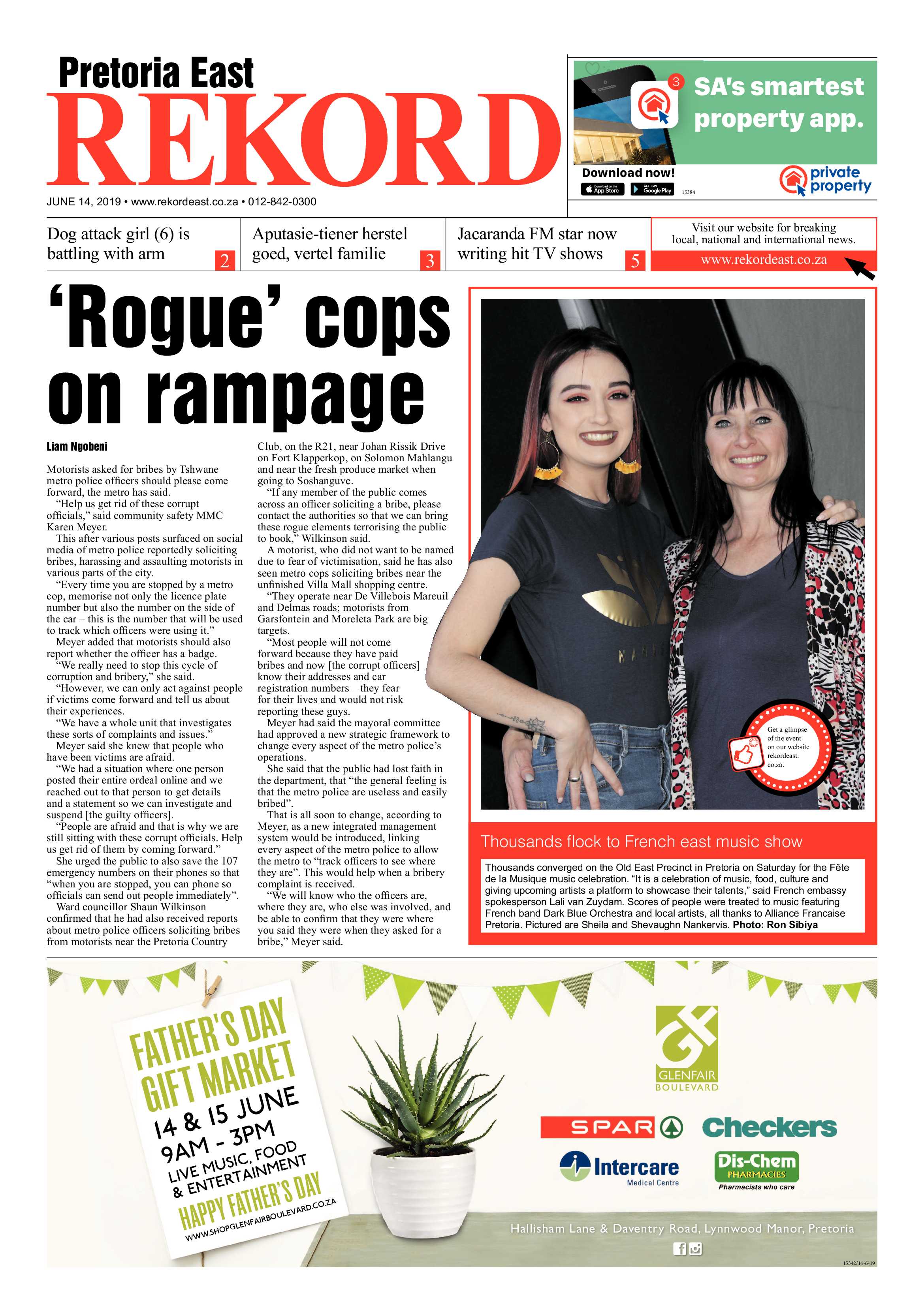 Rekord East 14 June 2019 page 1