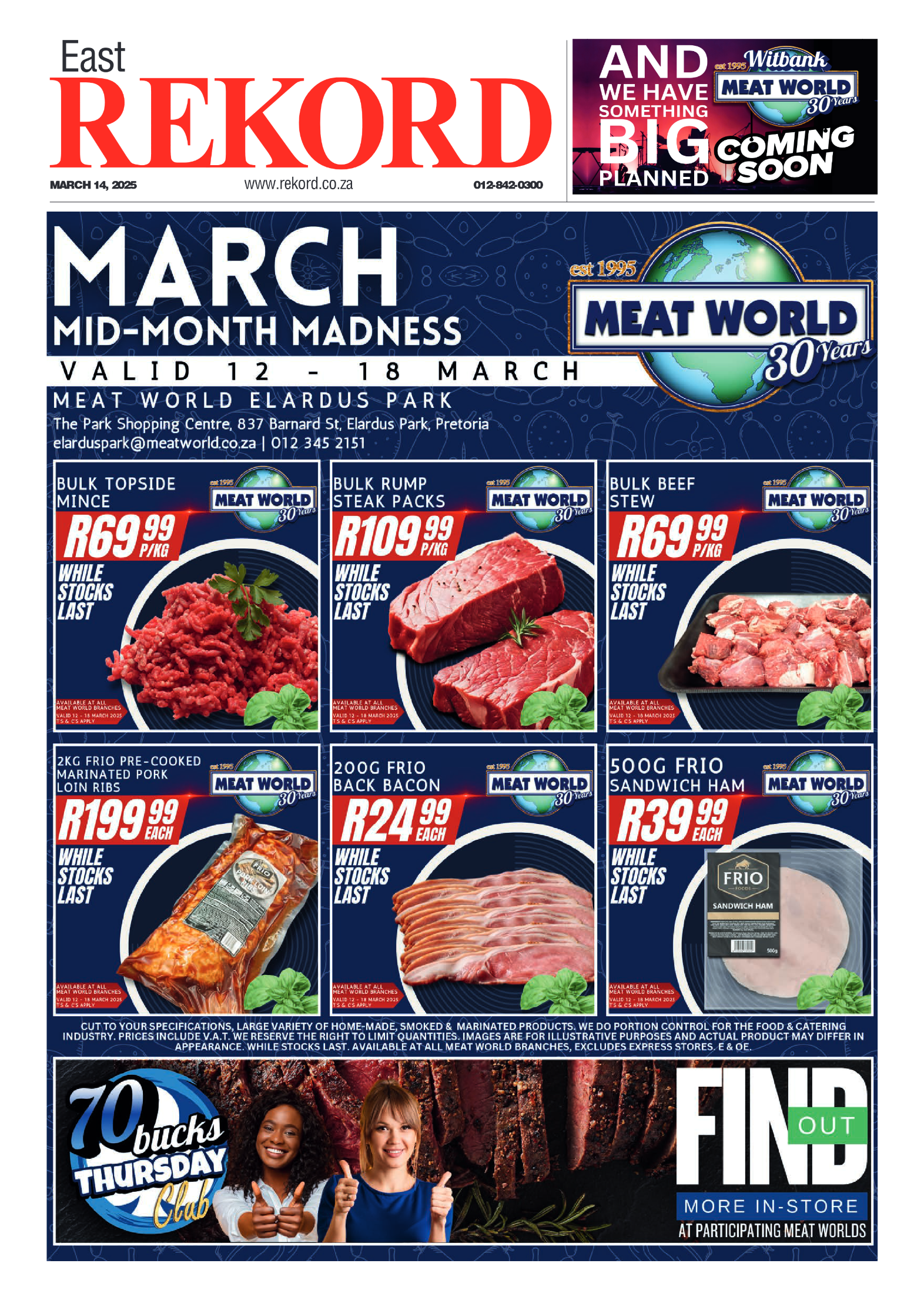 Rekord East 14 March 2025 page 1