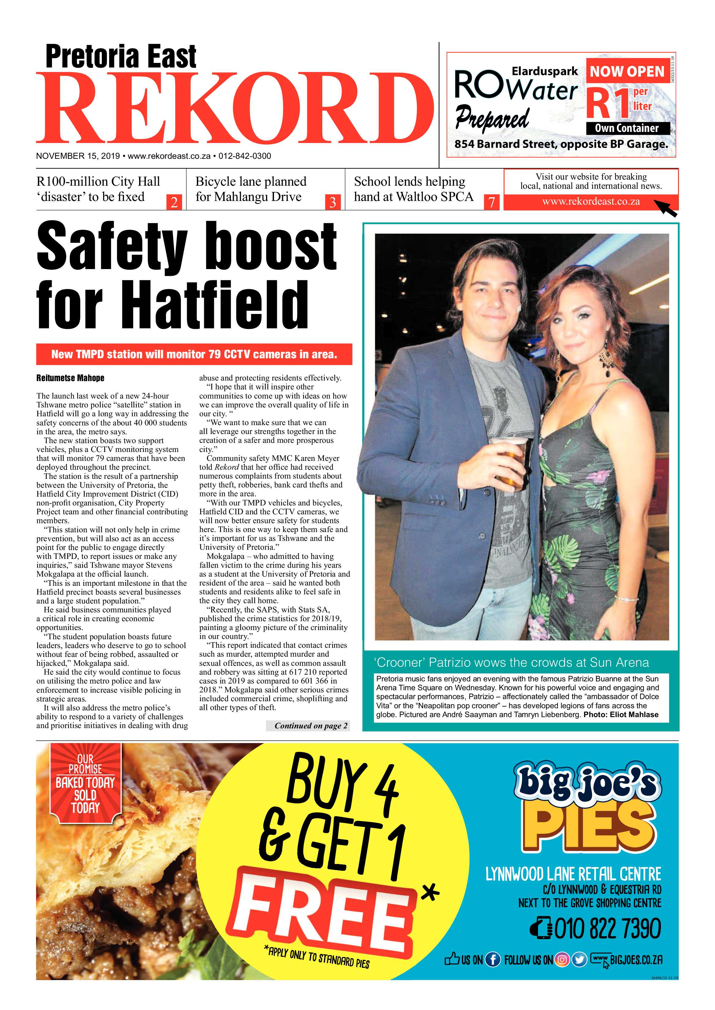 Rekord East 15 November 2019 page 1