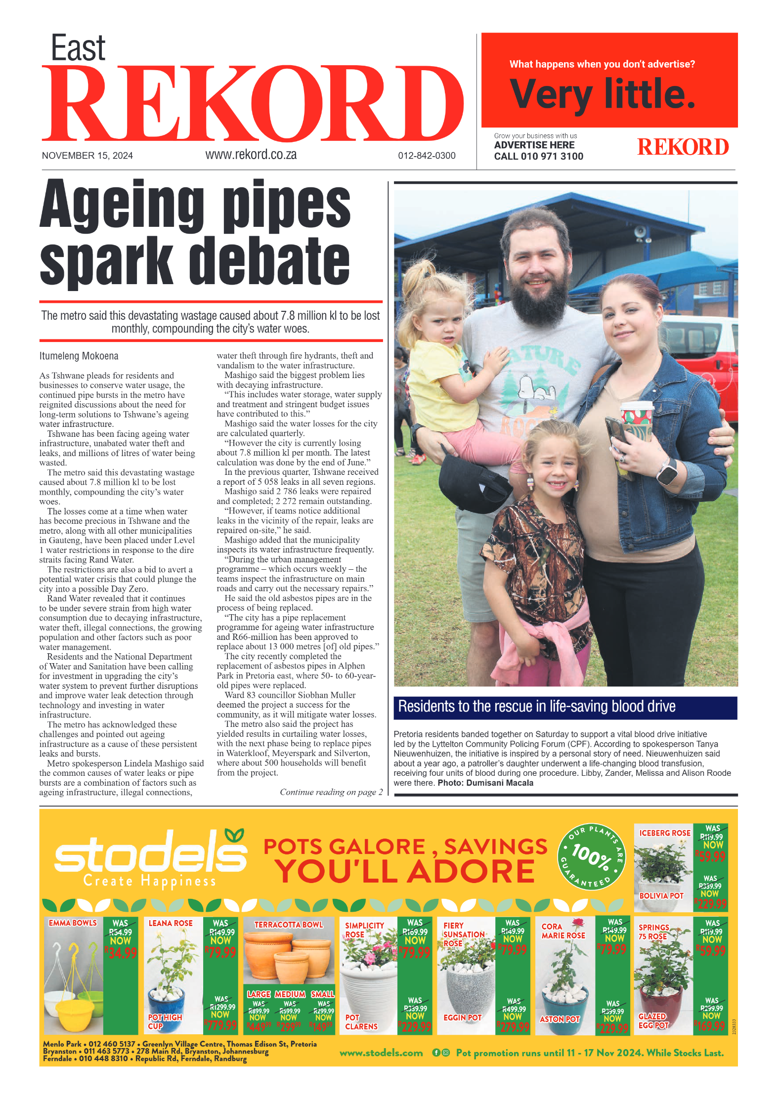 Rekord East 15 November 2024 page 1