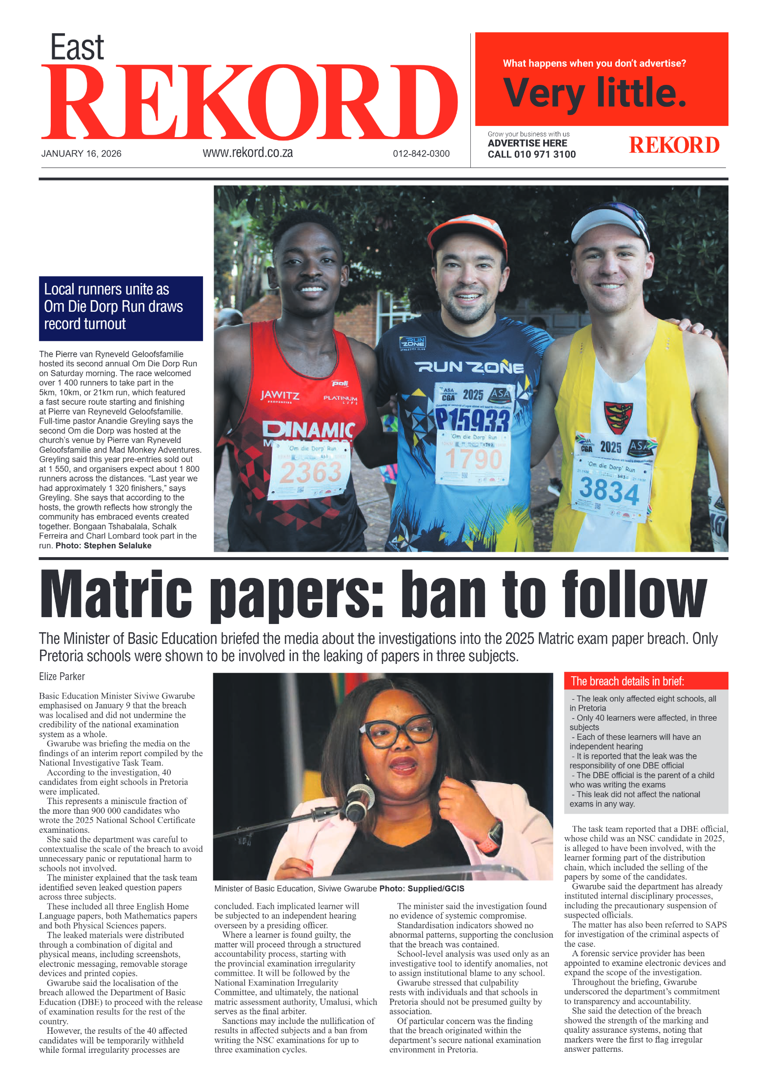 Rekord East 16 January 2026 page 3