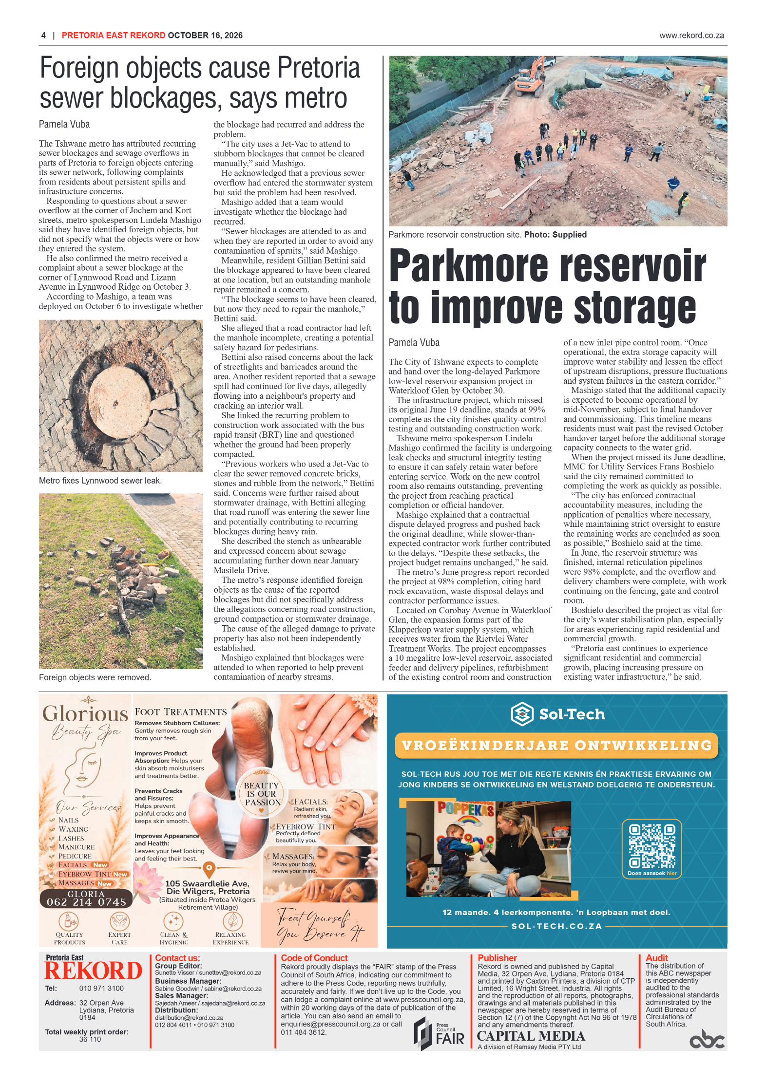 Rekord East – 16 October 2026 page 4