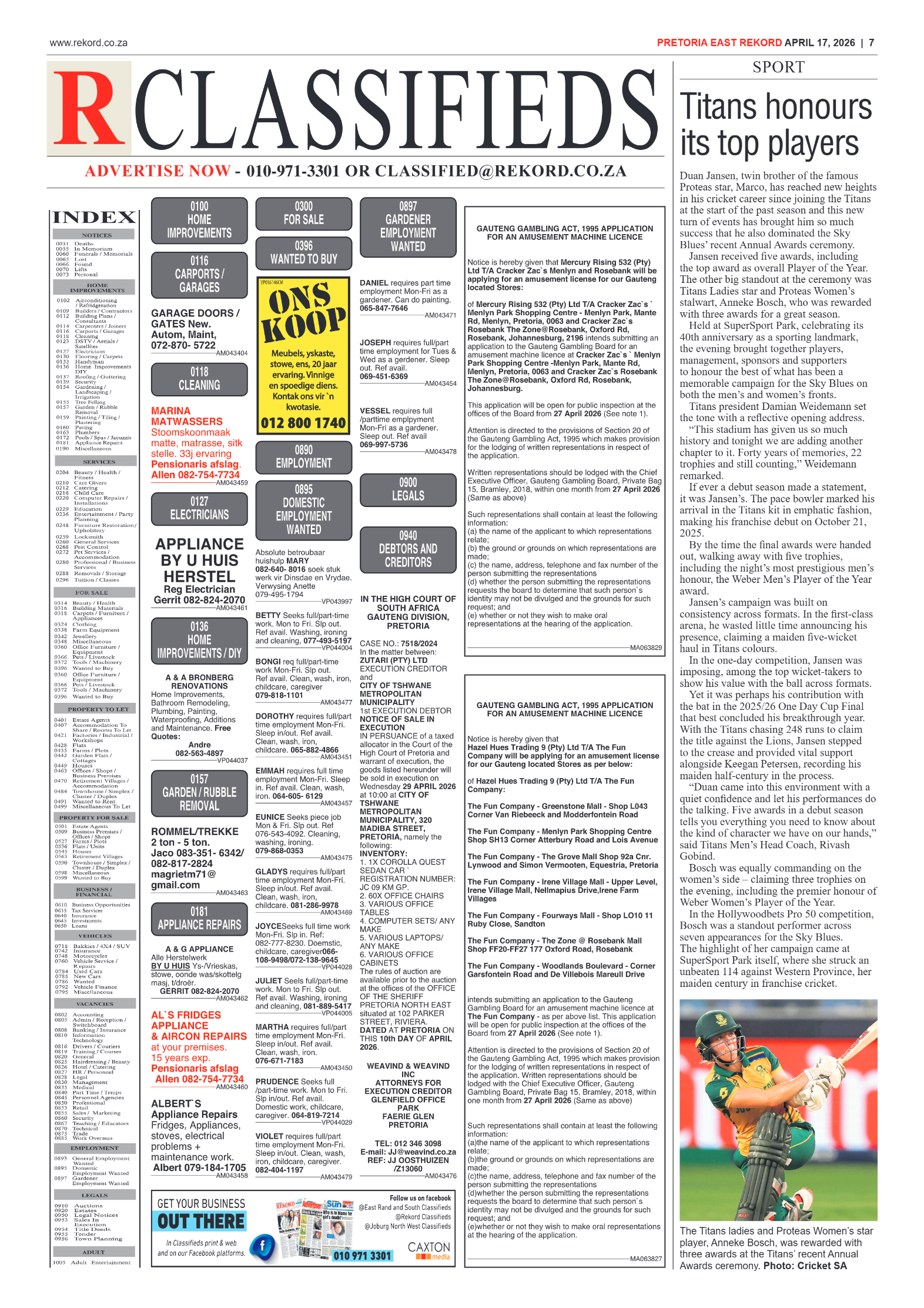 Rekord East 17 April 2026 page 7