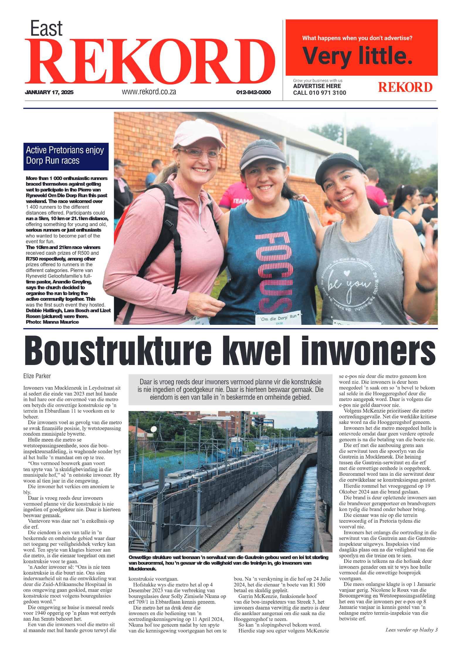 Rekord East 17 January 2025 page 1