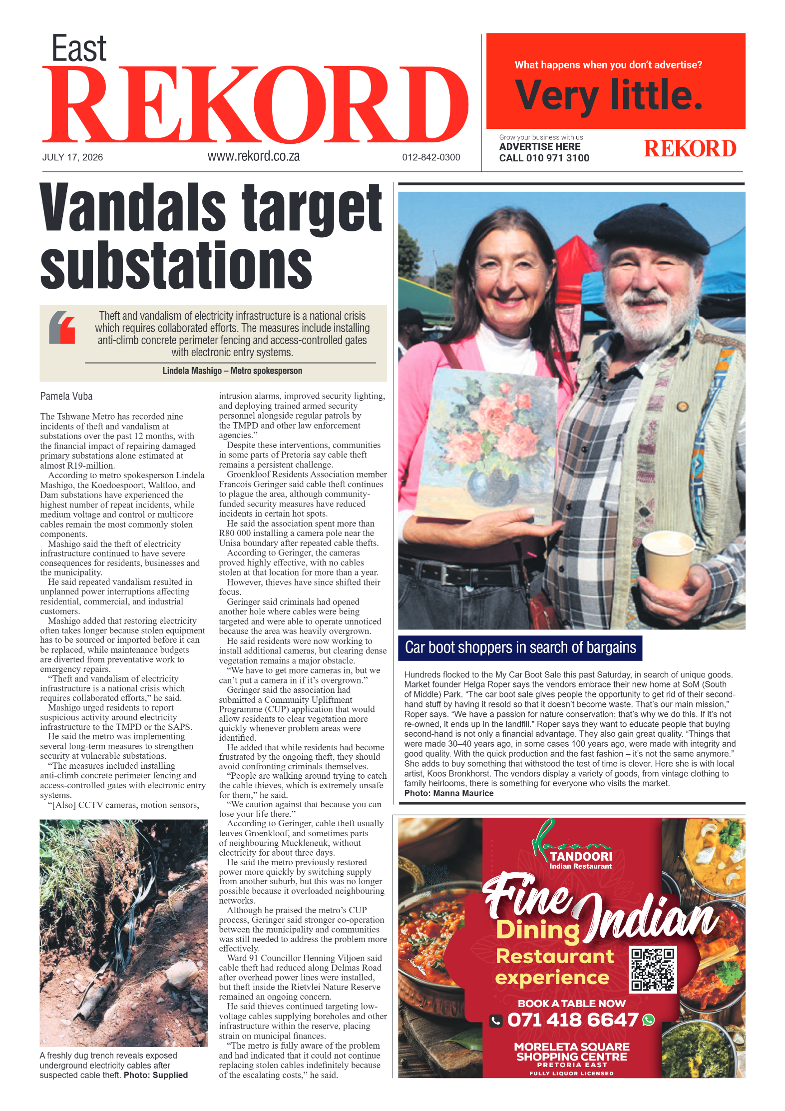 Rekord East 17 July 2026 page 1