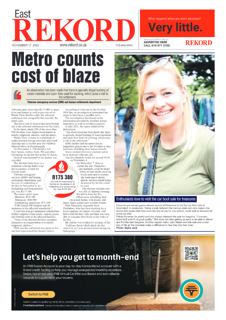 Rekord East 17 November 2023 page 1