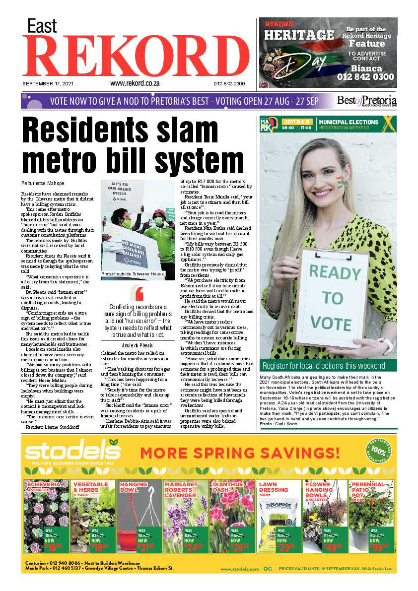 Rekord East 17 September 2021 page 1