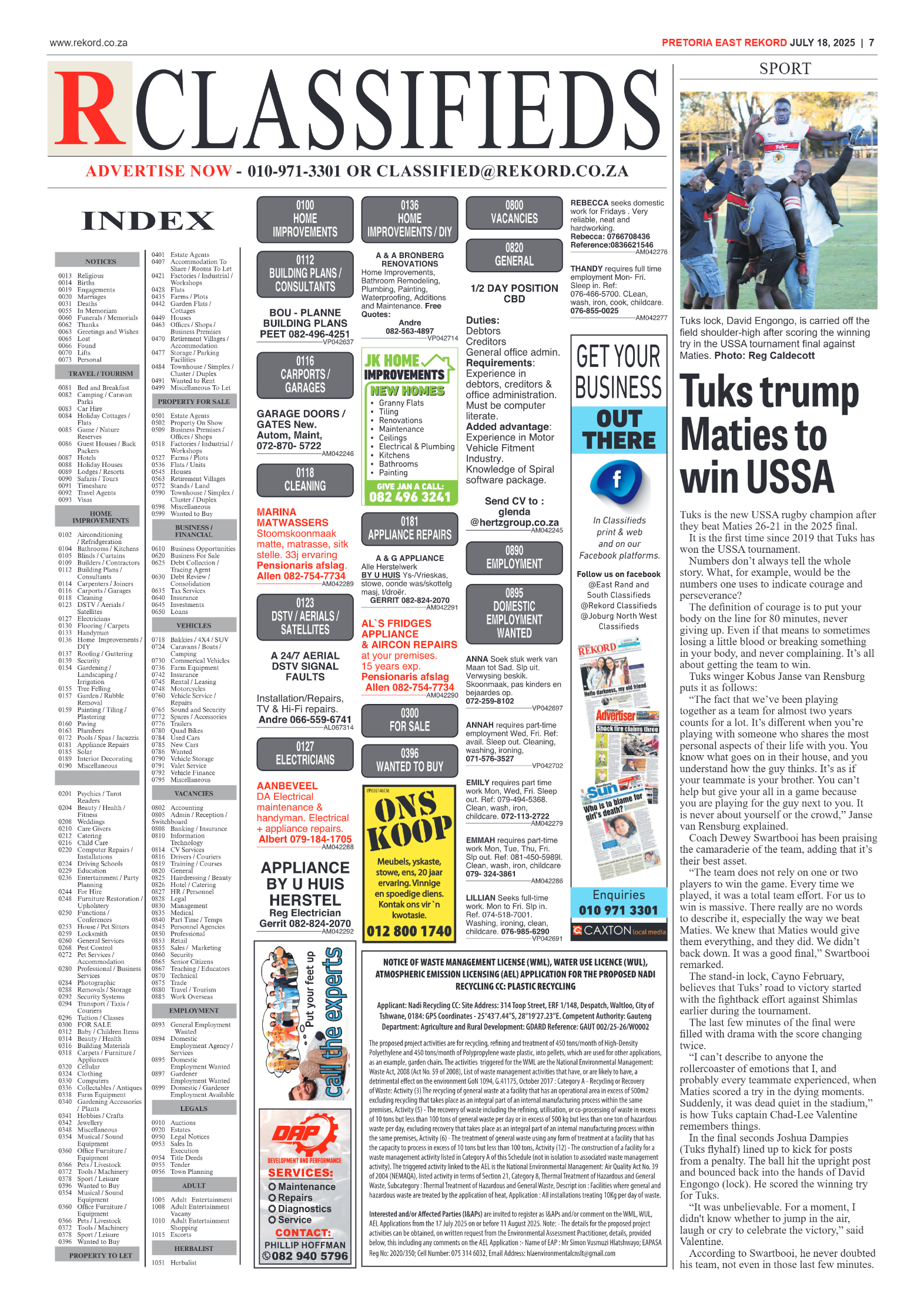 Rekord East 18 July 2025 page 7