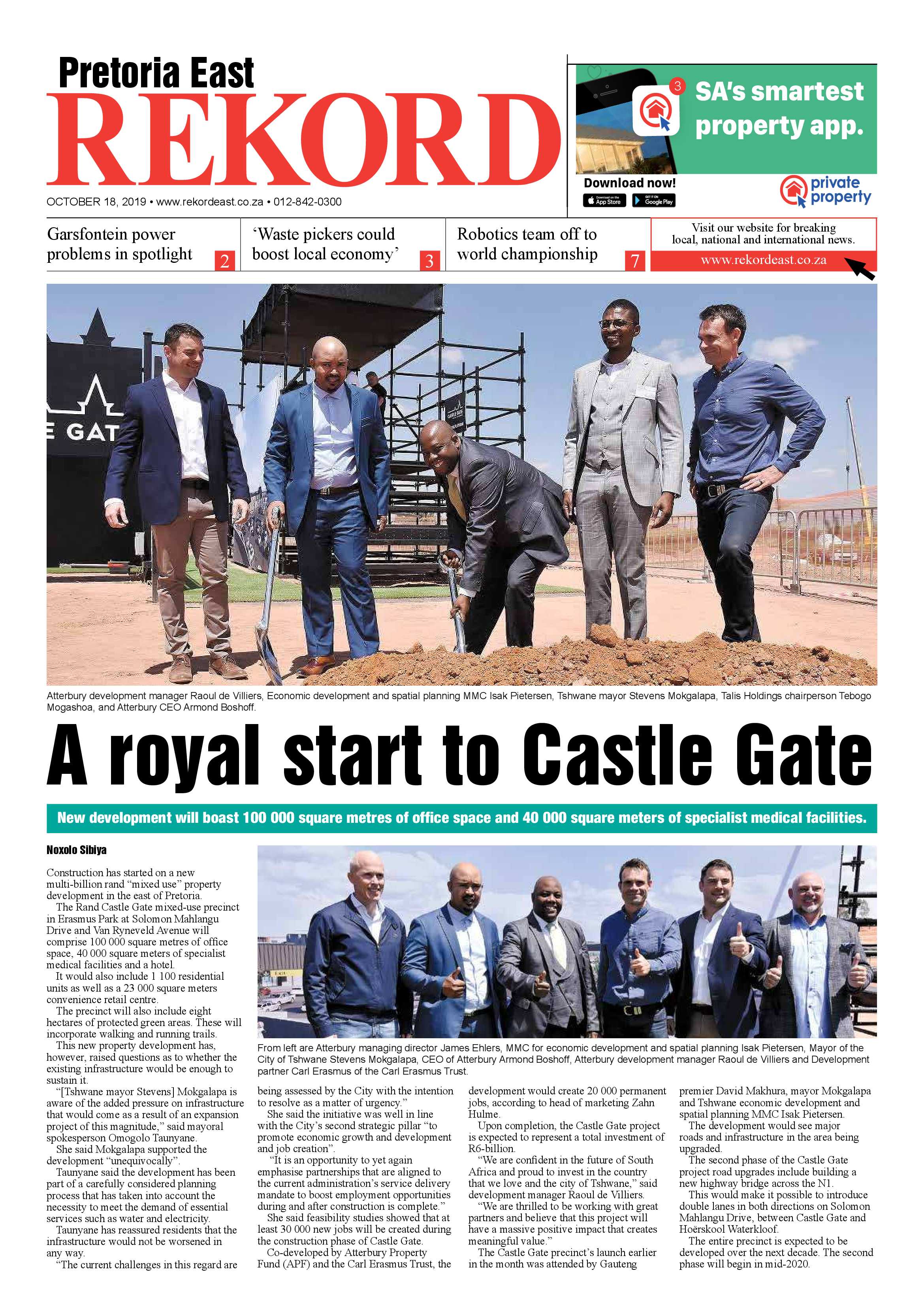 Rekord East 18 October 2019 page 1
