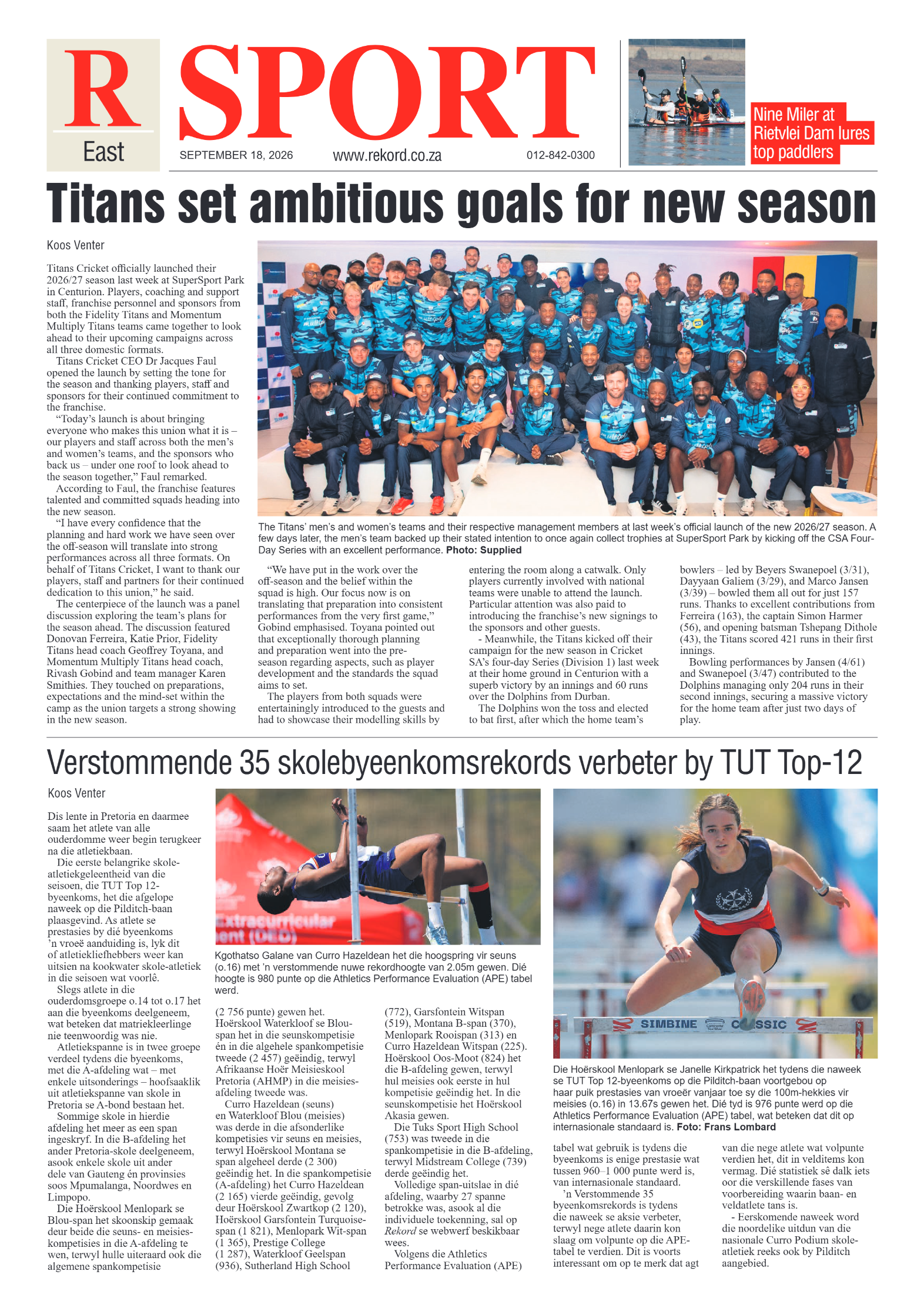 Rekord East 18 September 2026 page 8