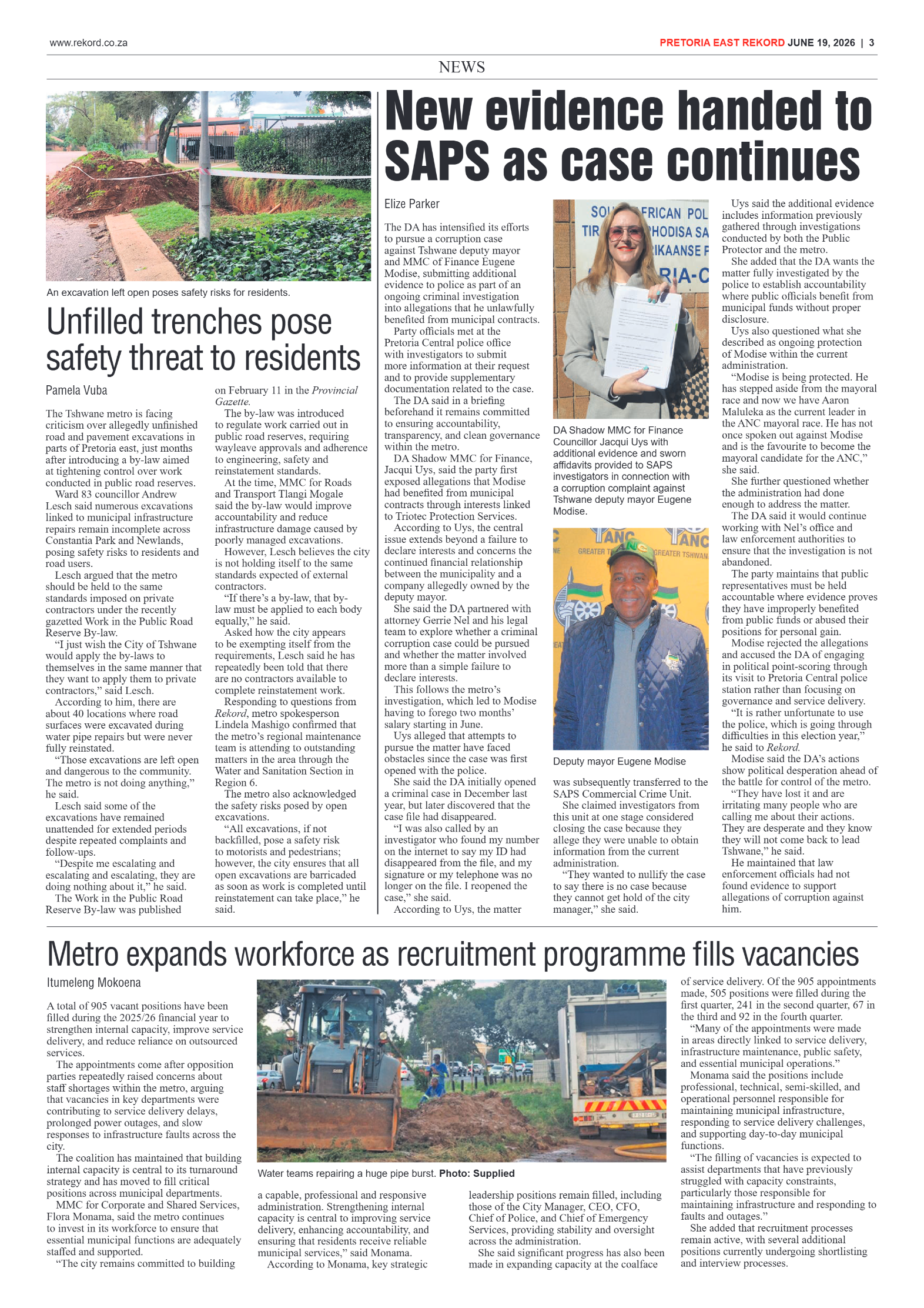 Rekord East 19 June 2026 page 3