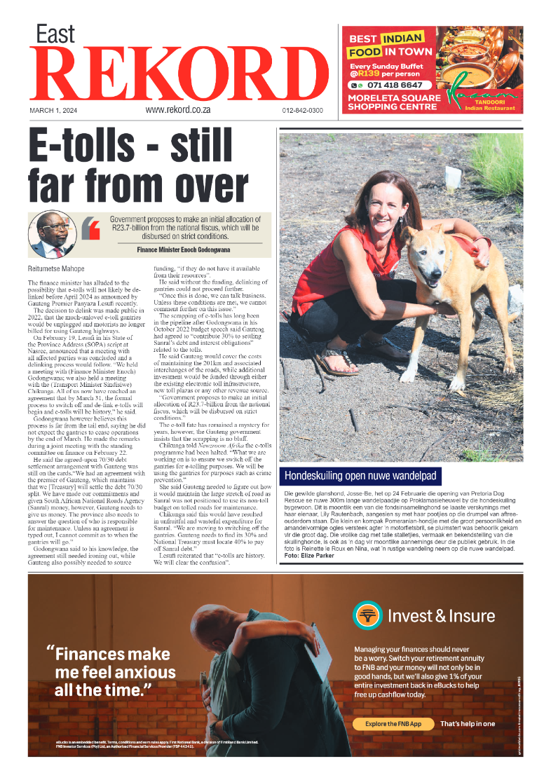 Rekord East 1 March 2023 page 1