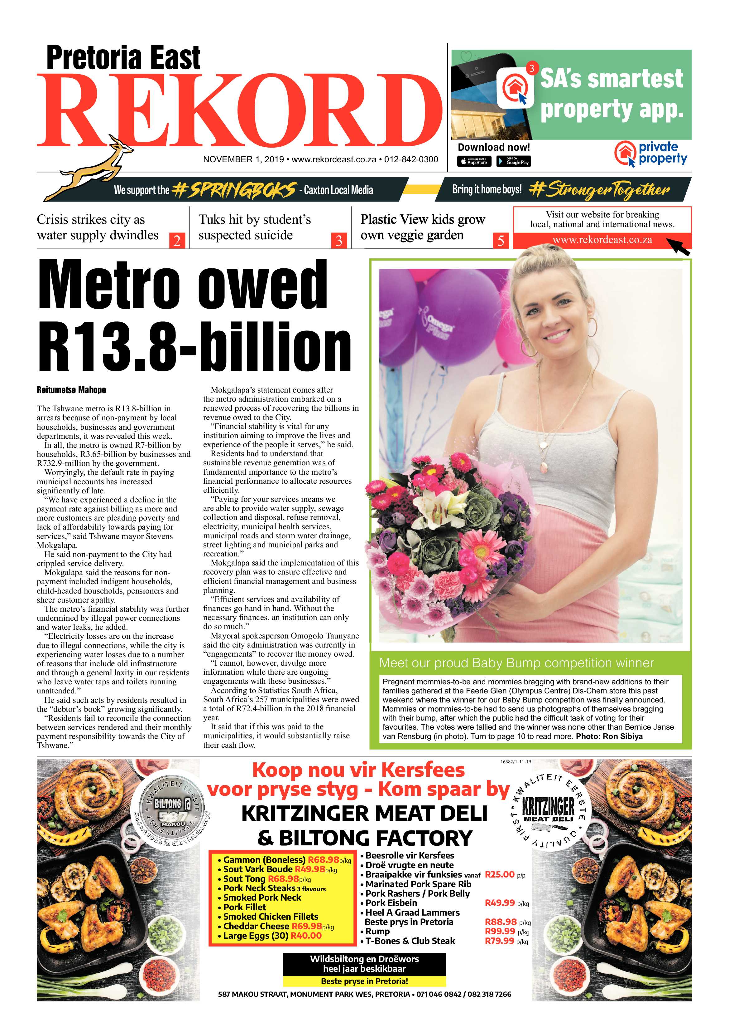 Rekord East 1 November 2019 page 1