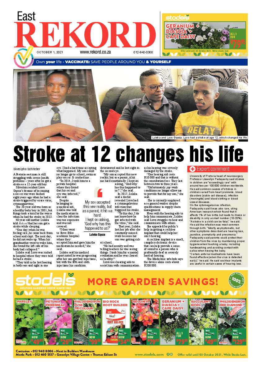 Rekord East 1 October 2021 page 1