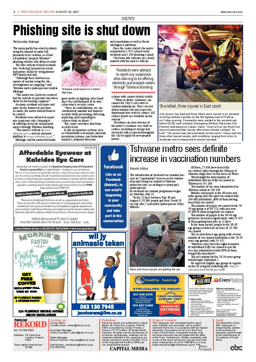 Rekord East 20 August 2021 page 2