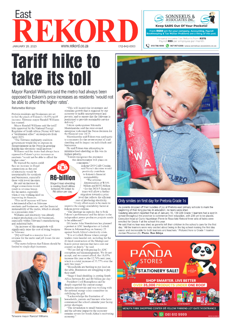 Rekord East 20 January 2023 page 1