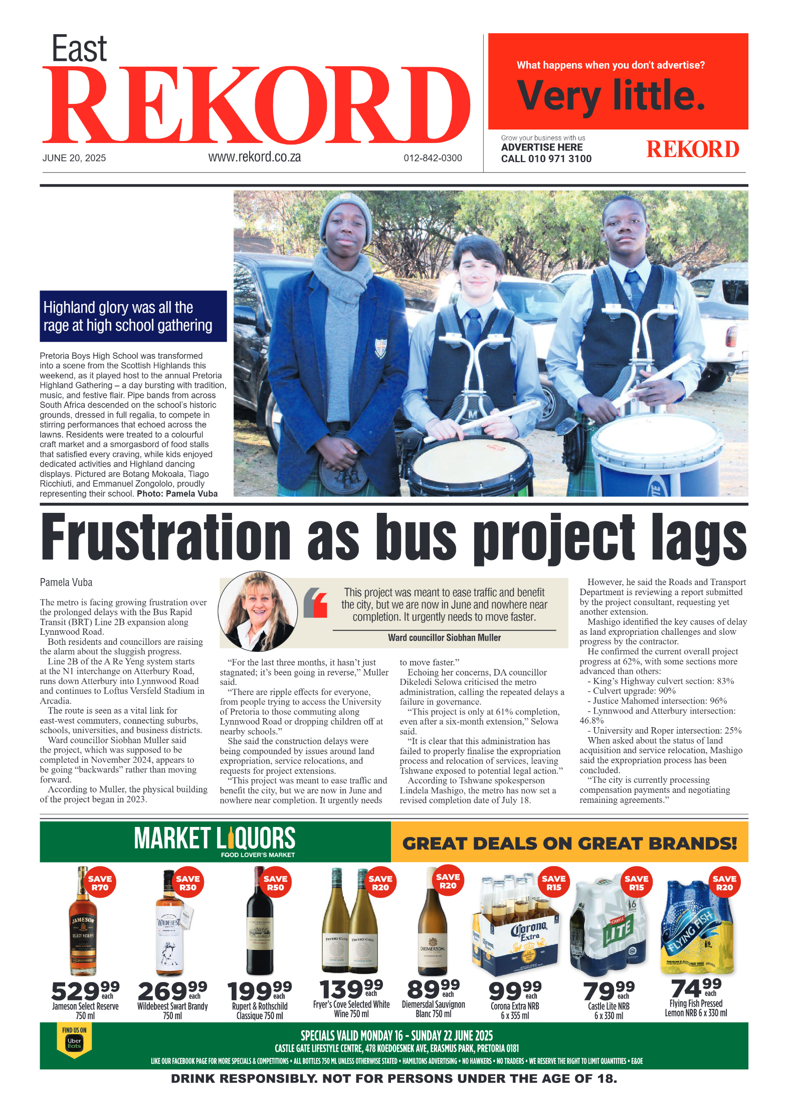 Rekord East 20 June 2025 page 1