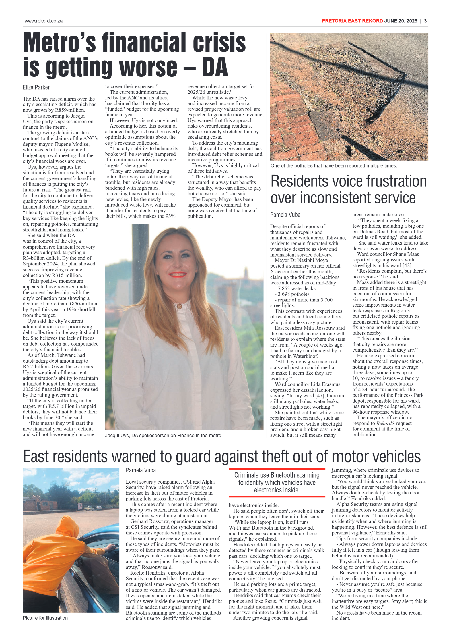 Rekord East 20 June 2025 page 3