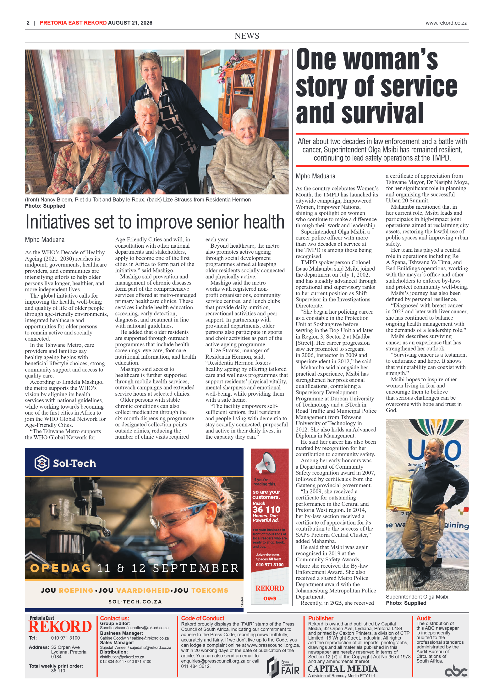 Rekord East 21 August 2026 page 2