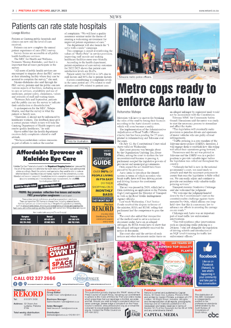 Rekord East 21 July 2023 page 2