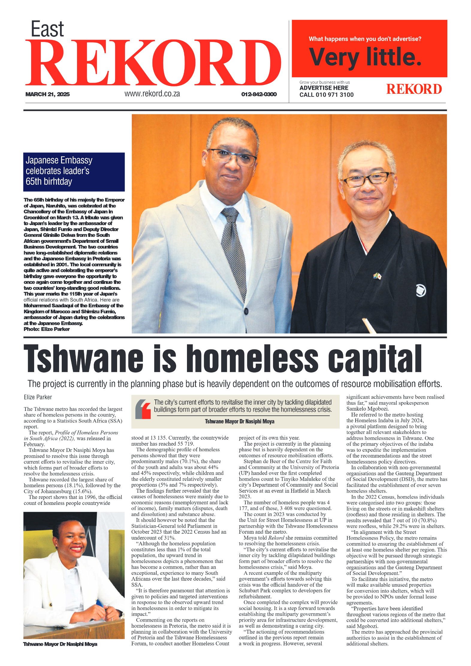 Rekord East 21 March 2025 page 1