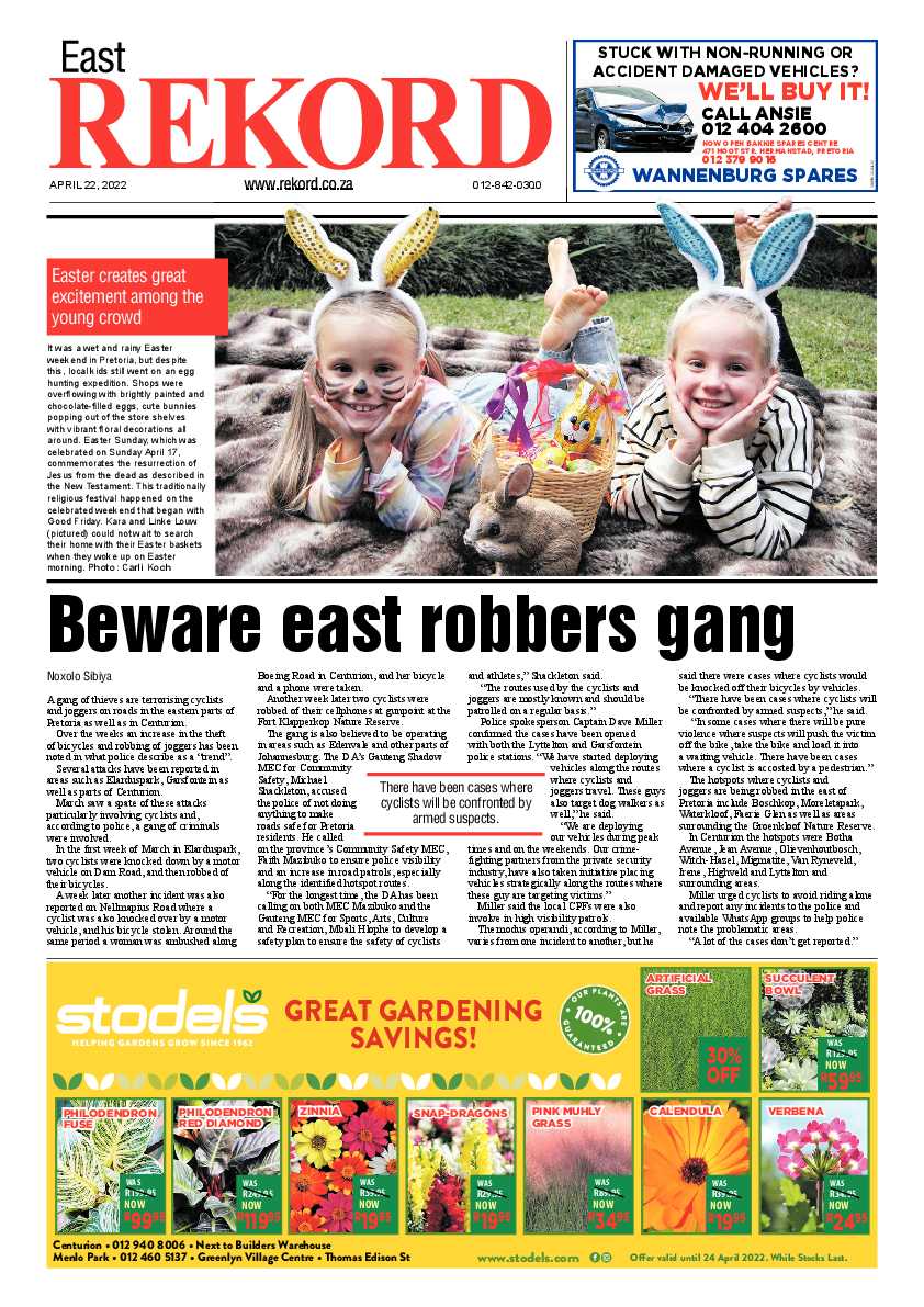 Rekord East 22 April 2022 page 1