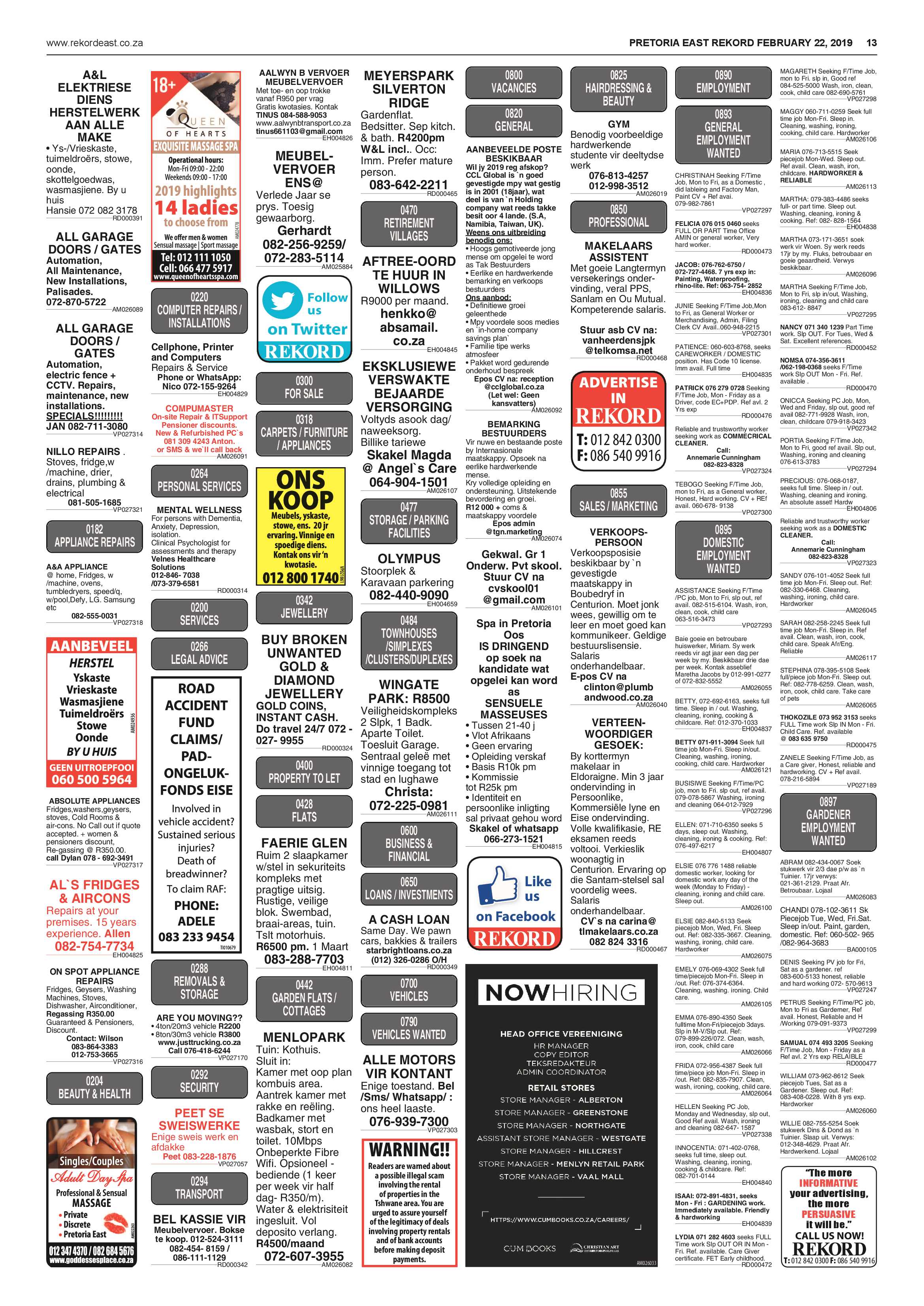 Rekord East 22 February 2019 page 13