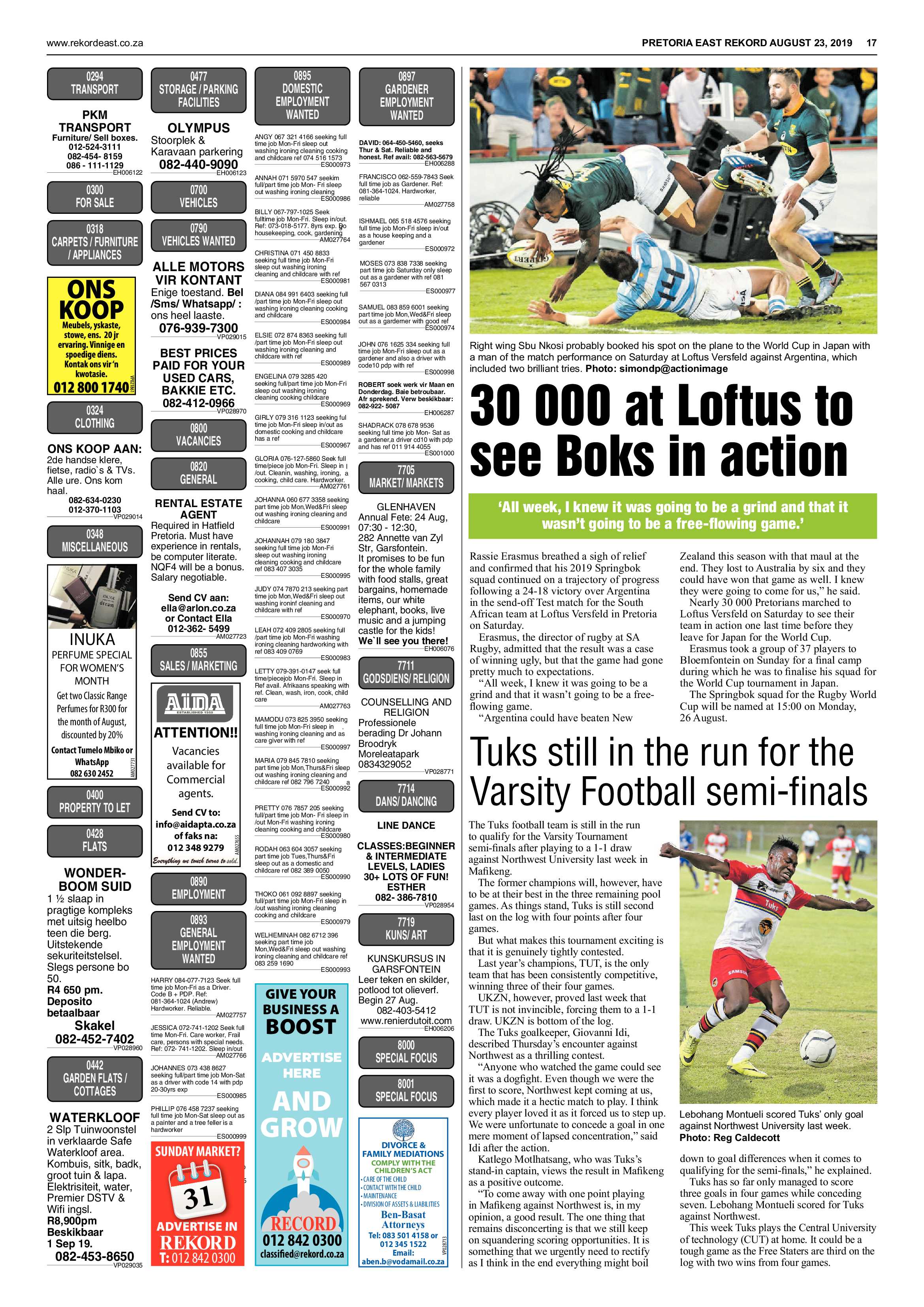 Rekord East 23 August 2019 page 17