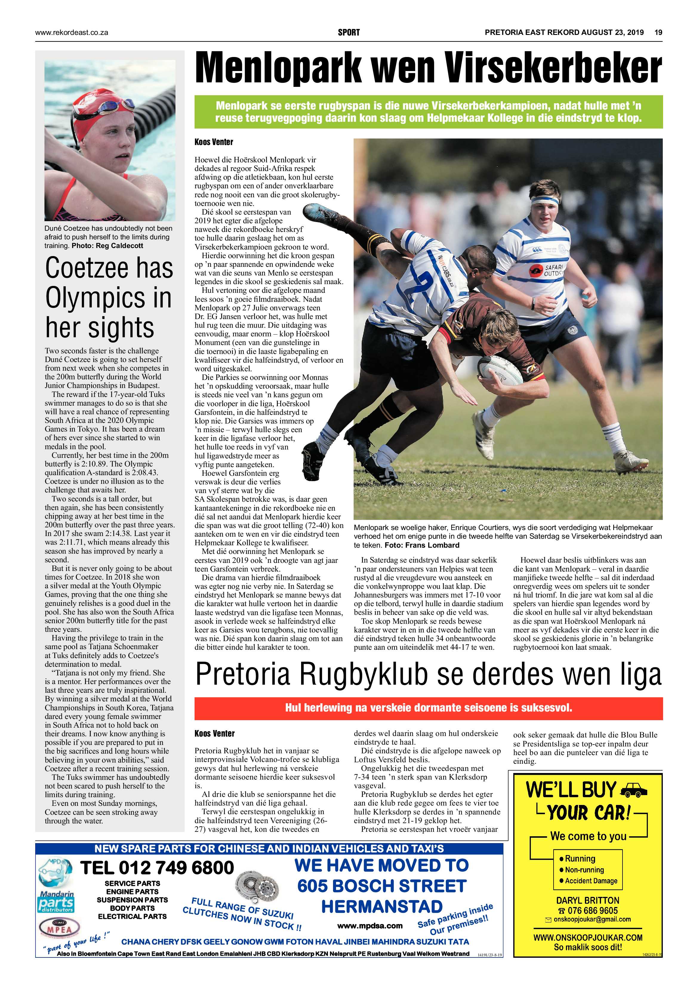 Rekord East 23 August 2019 page 19