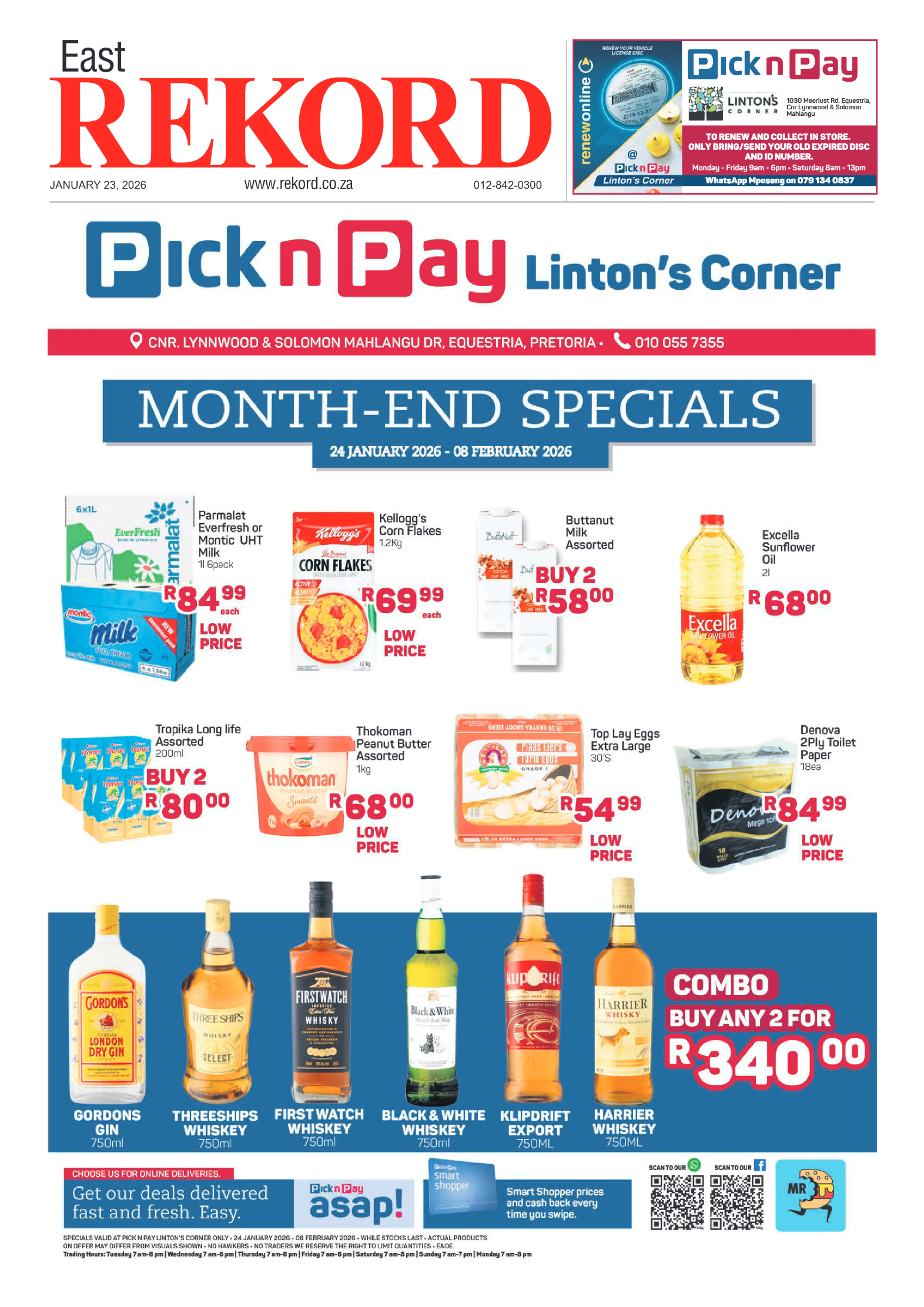 Rekord East 23 January 2026 page 1