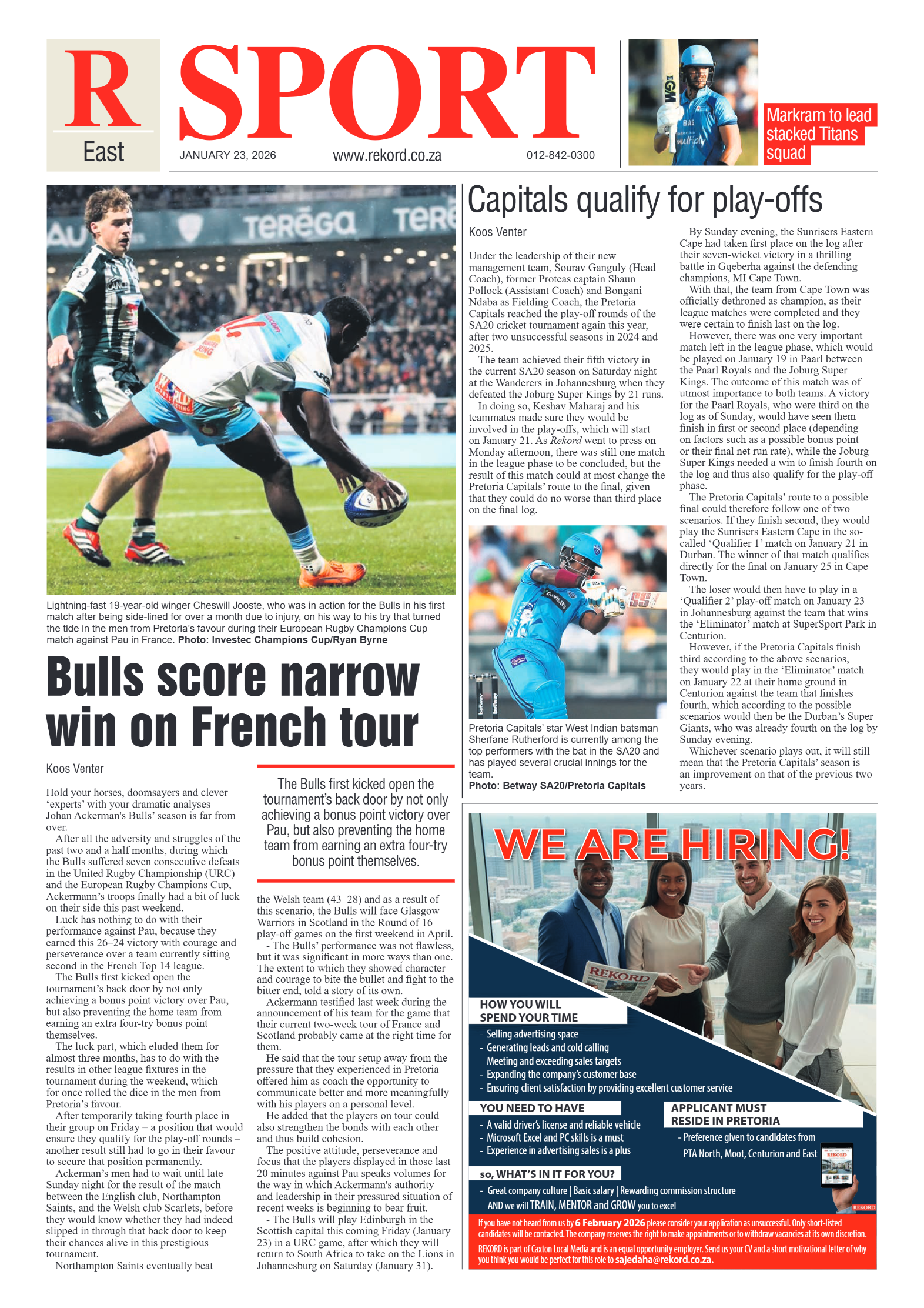 Rekord East 23 January 2026 page 14