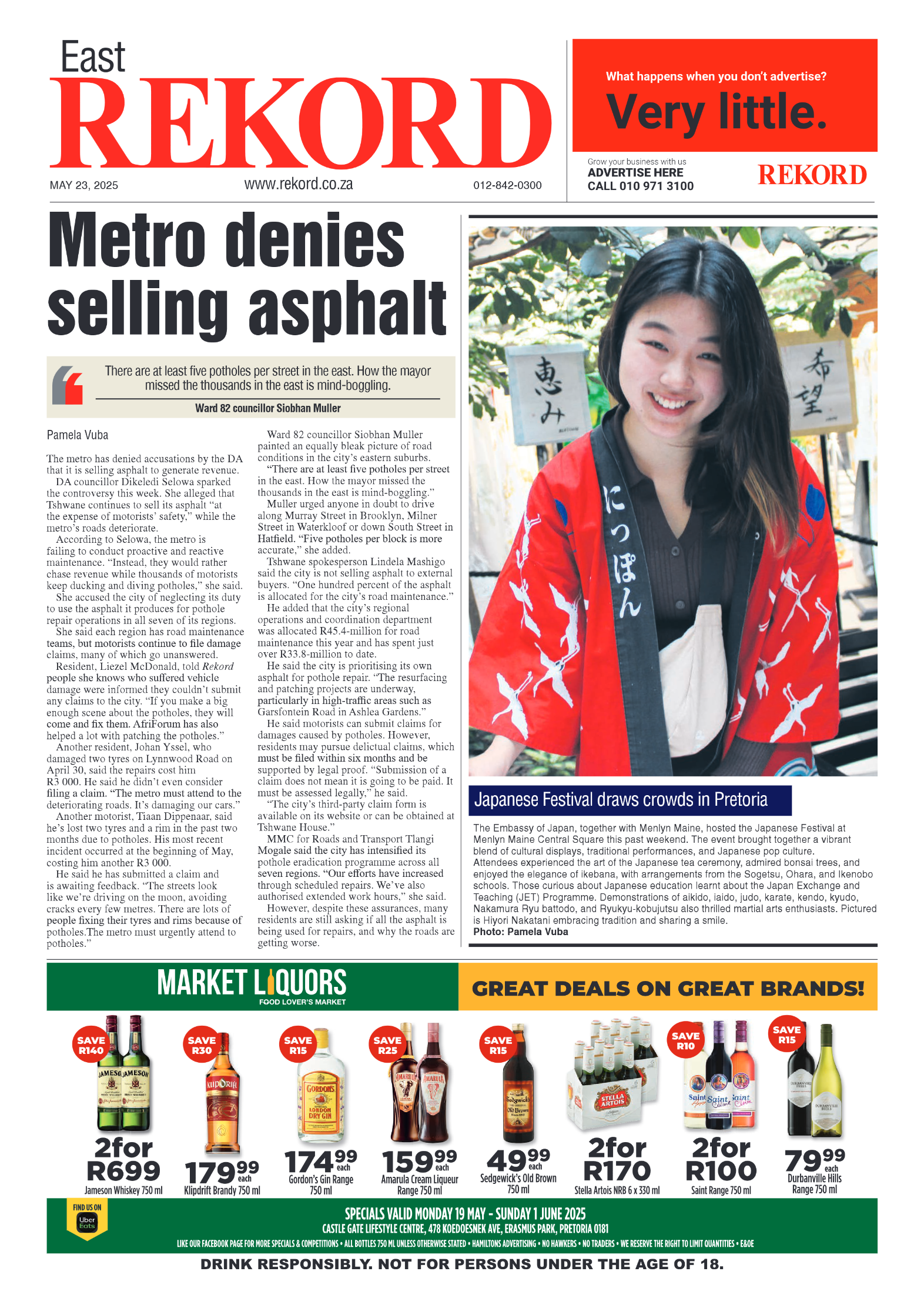 Rekord East 23 May 2025 page 1