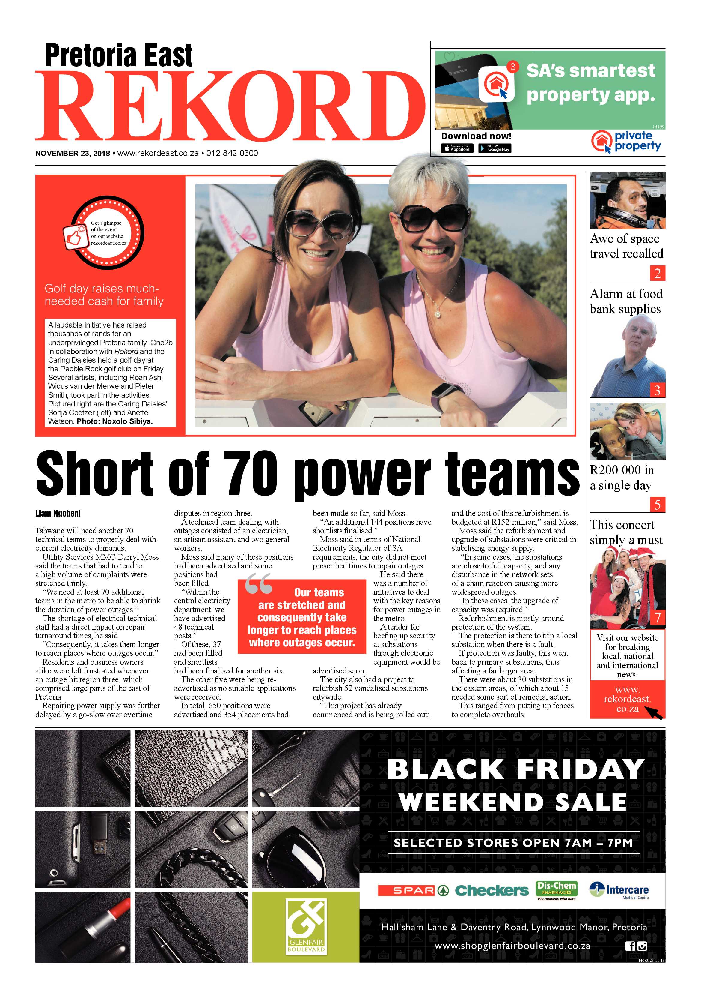 Rekord East 23 November 2018 page 1