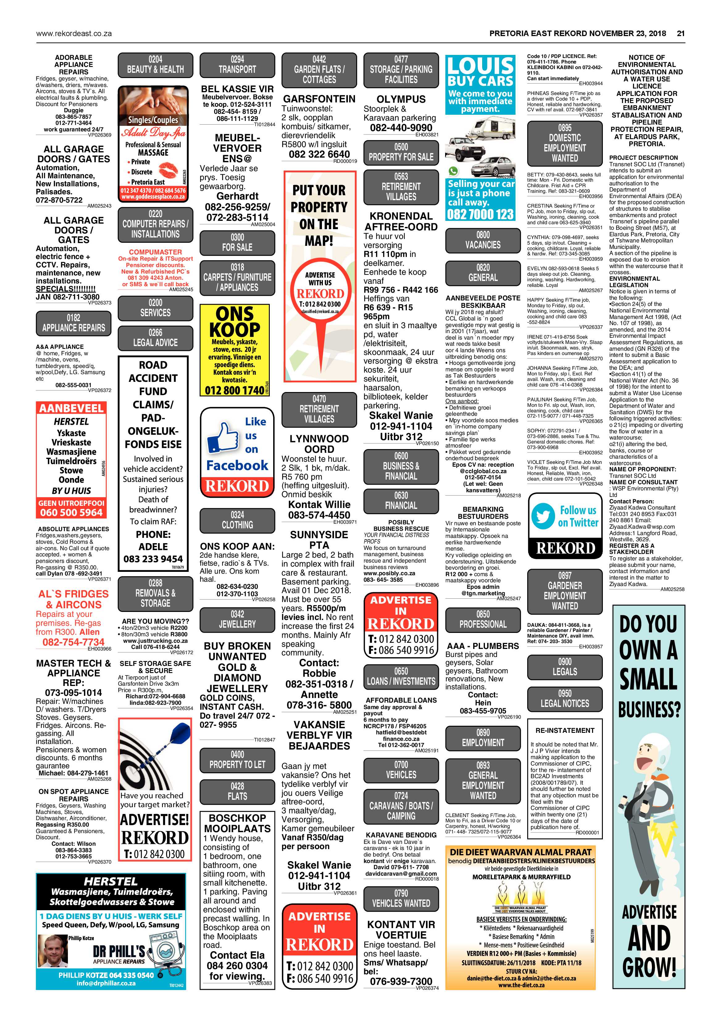 Rekord East 23 November 2018 page 21
