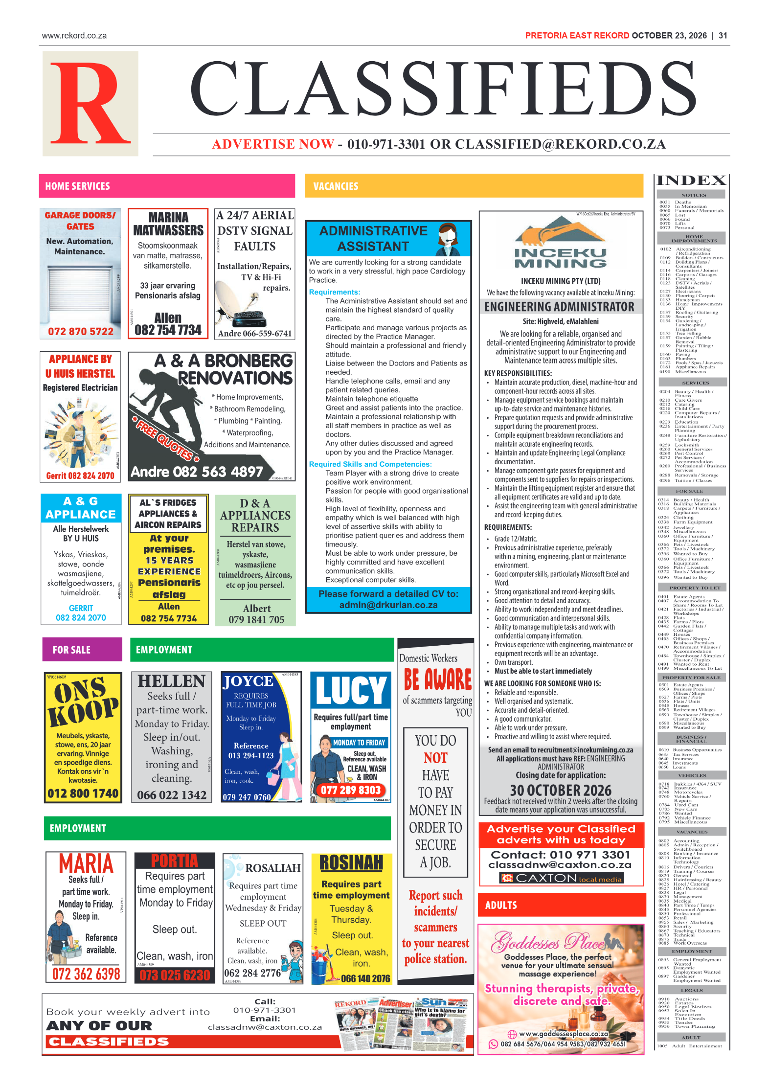 Rekord East – 23 October 2026 page 35