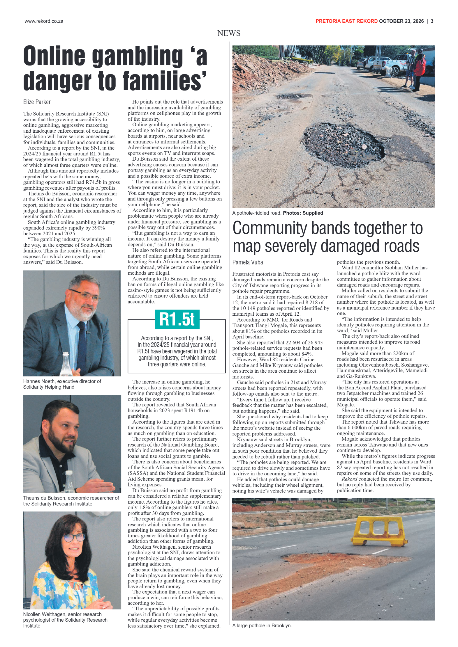 Rekord East – 23 October 2026 page 7