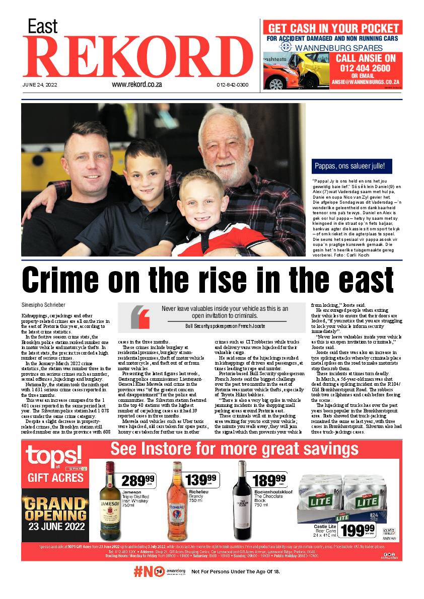 Rekord East 24 June 2022 page 1