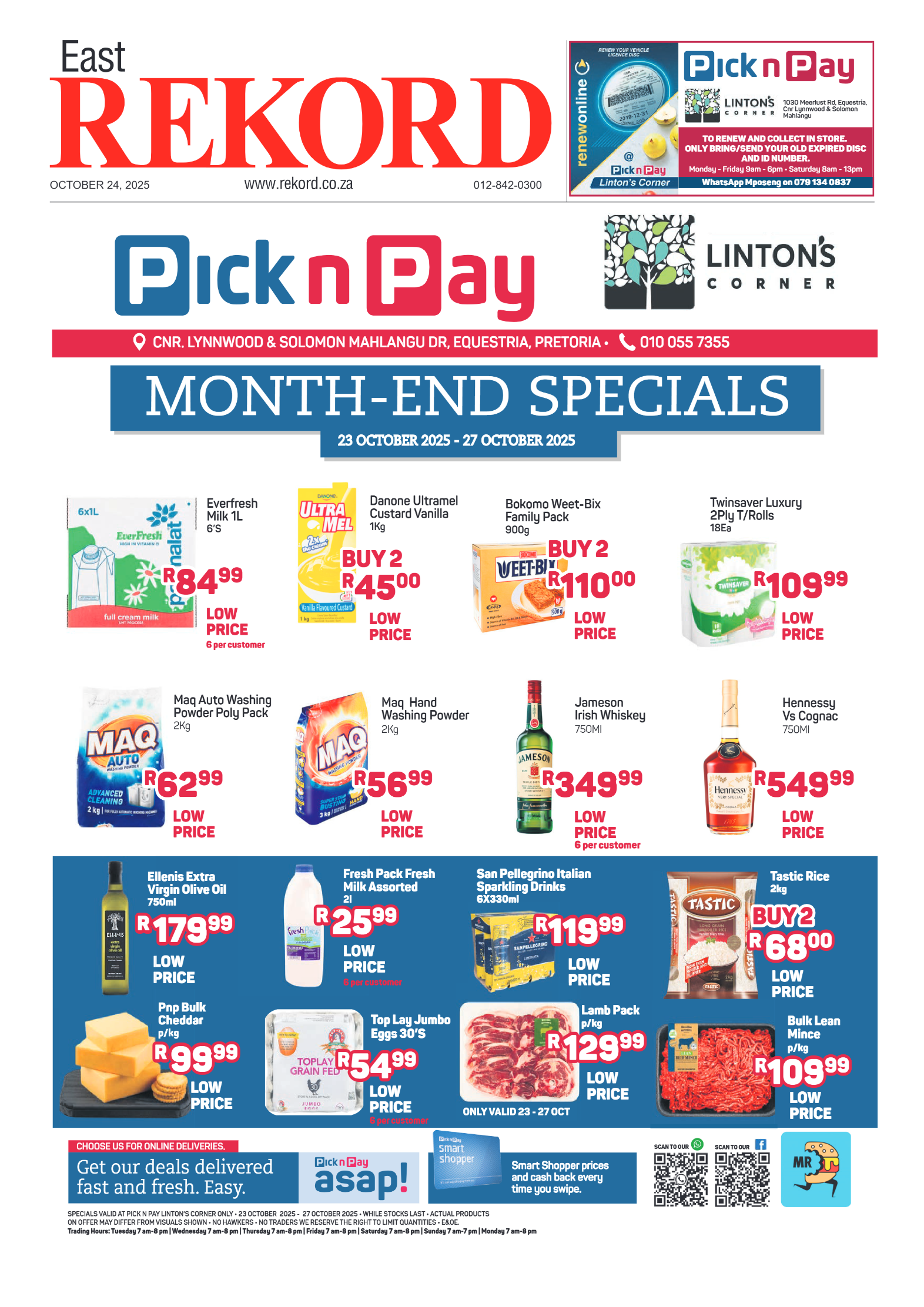 Rekord East 24 October 2025 page 1