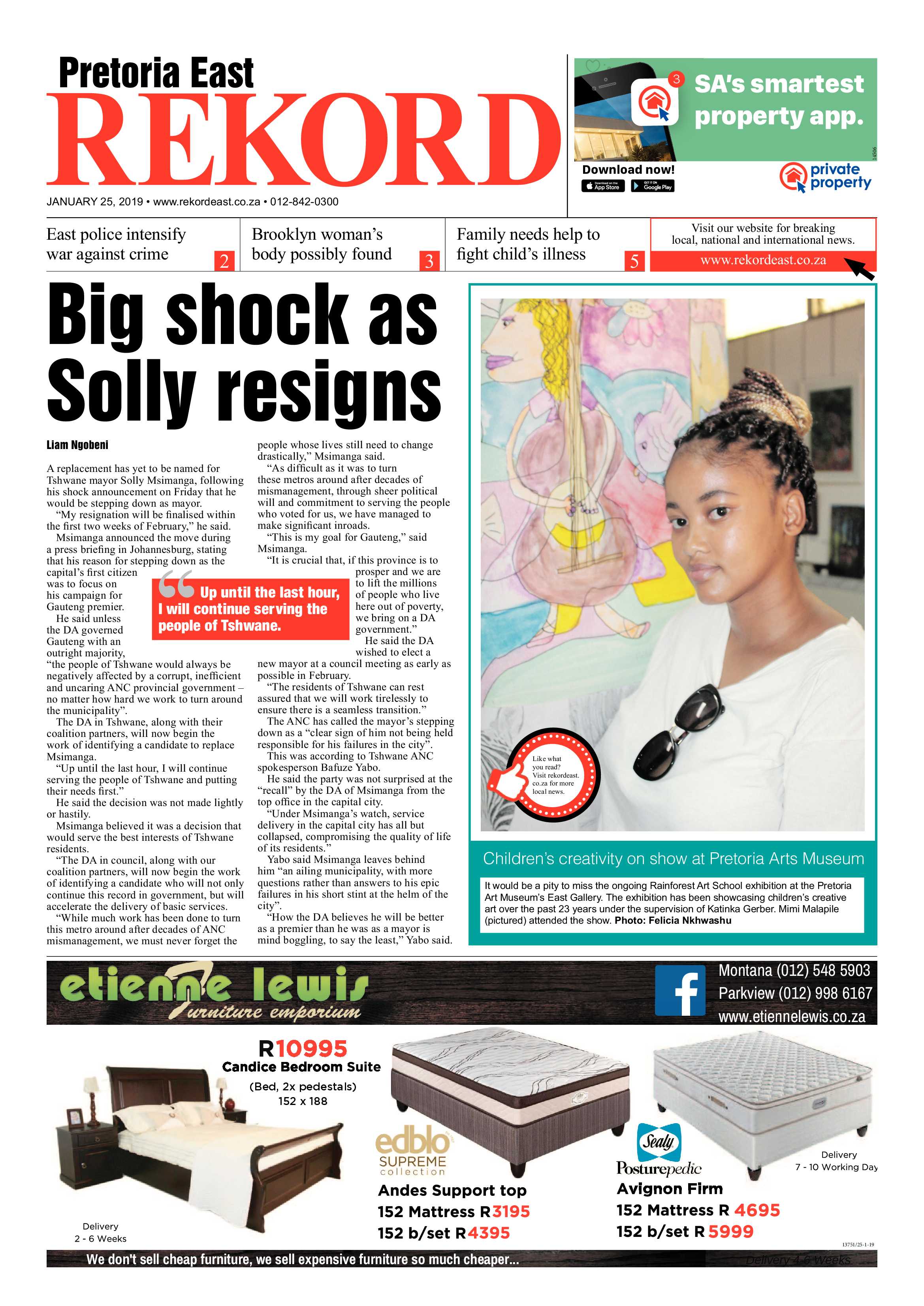 Rekord East 25 January 2019 page 1