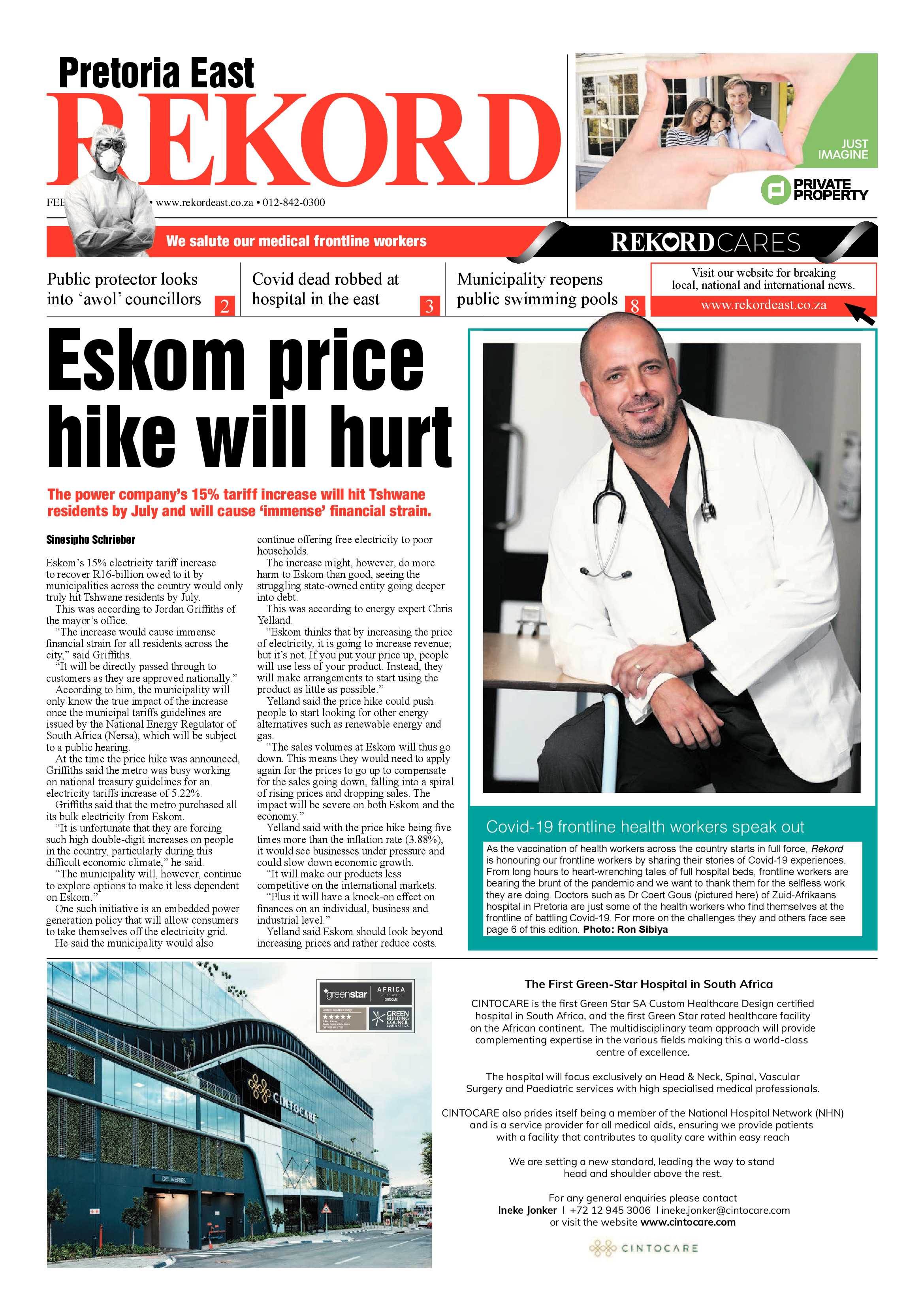 Rekord East 26 February 2021 page 1