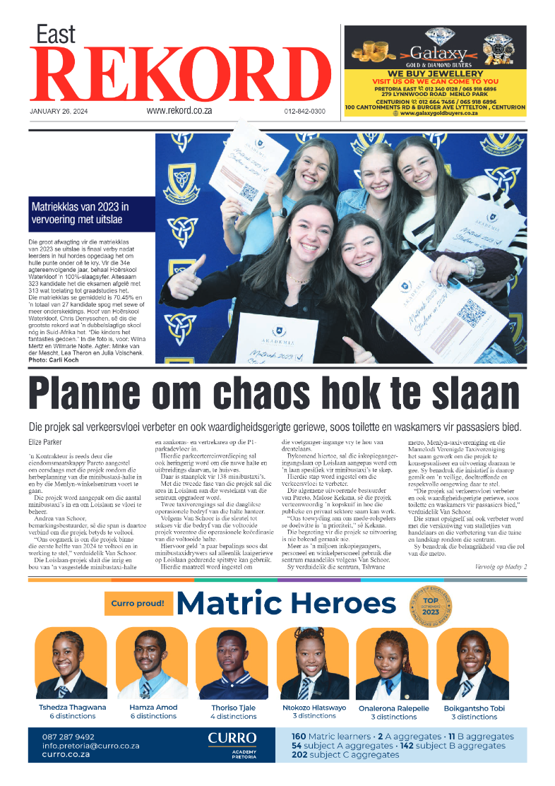 Rekord East 26 January 2024 page 1