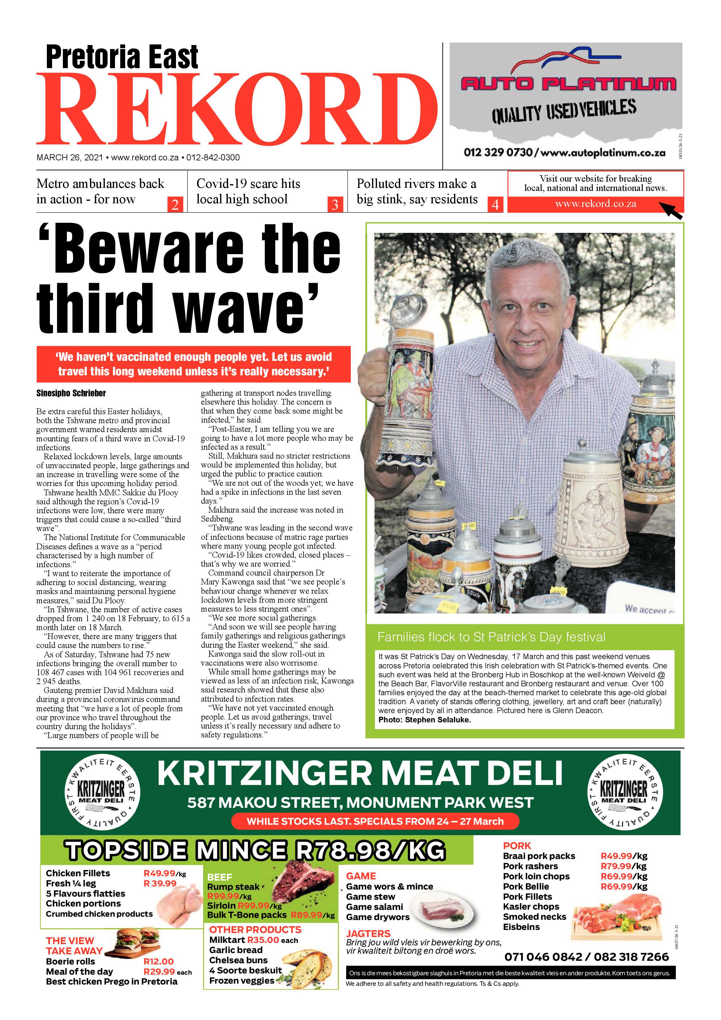 Rekord East 26 March 2021 page 1