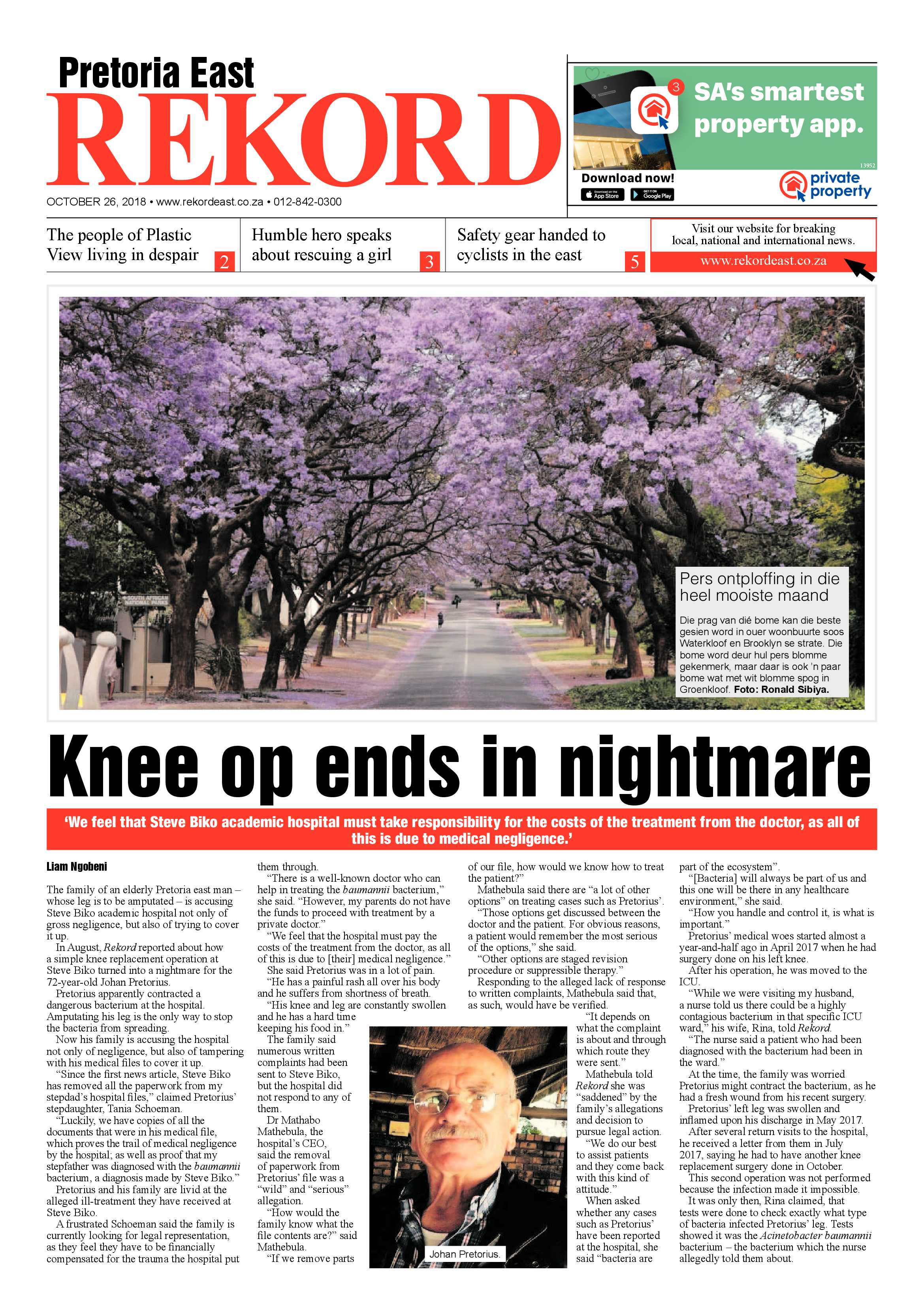 Rekord East 26 October 2018 page 1