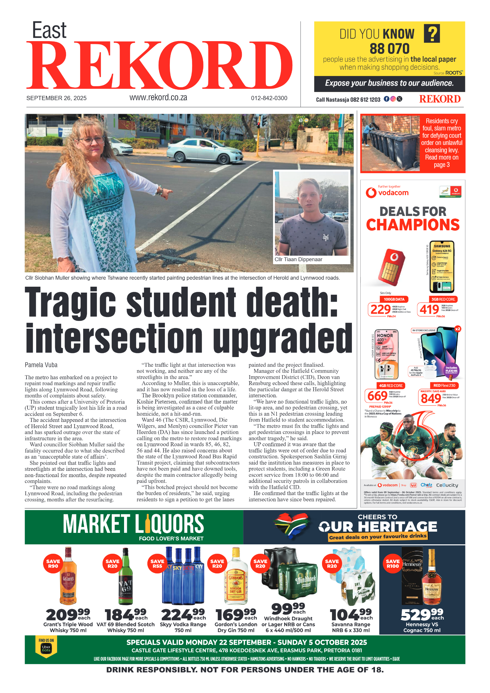 Rekord East 26 September 2025 page 1