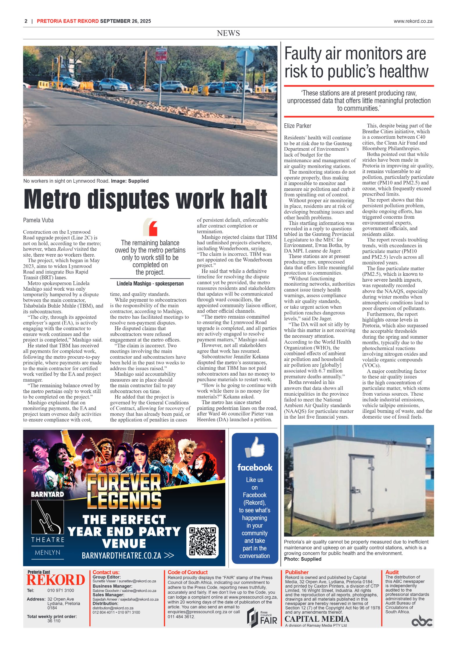 Rekord East 26 September 2025 page 2