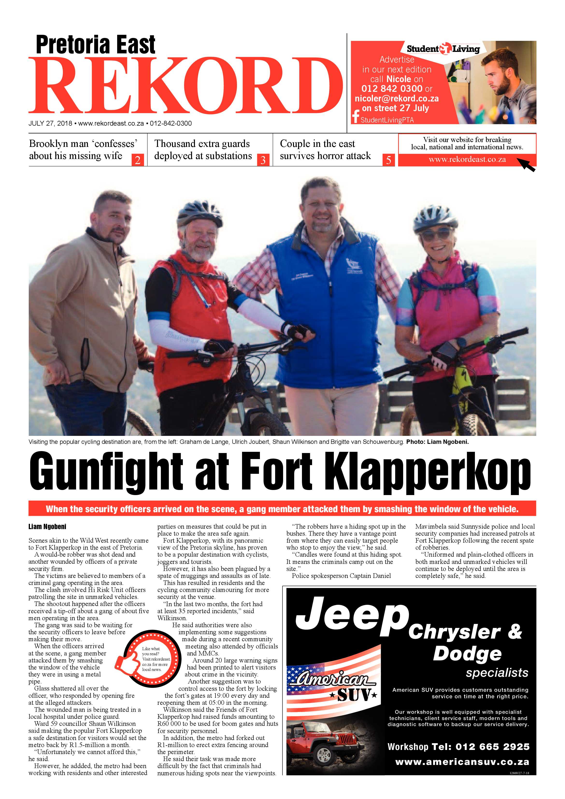 Rekord East 27 July 2018 page 1