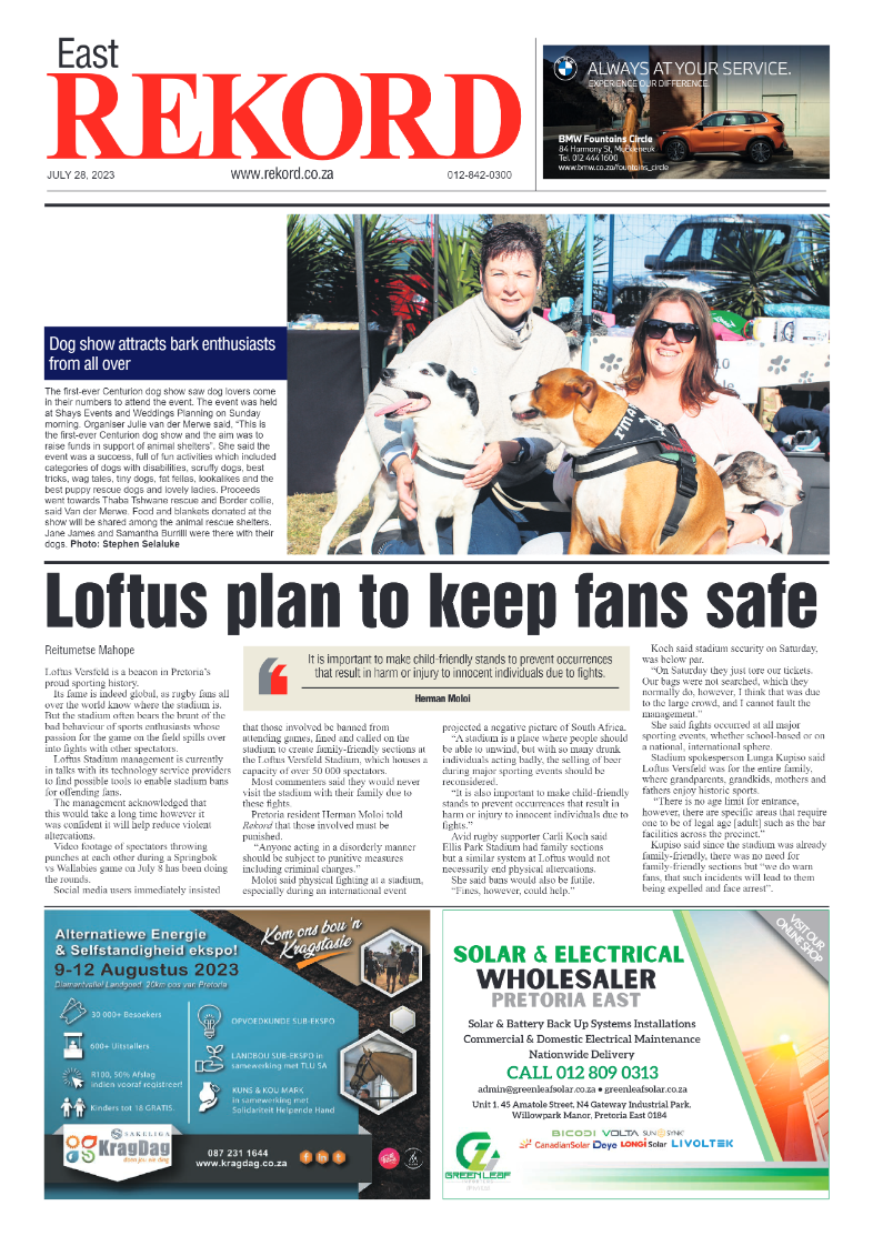 Rekord East 28 July 2023 page 1