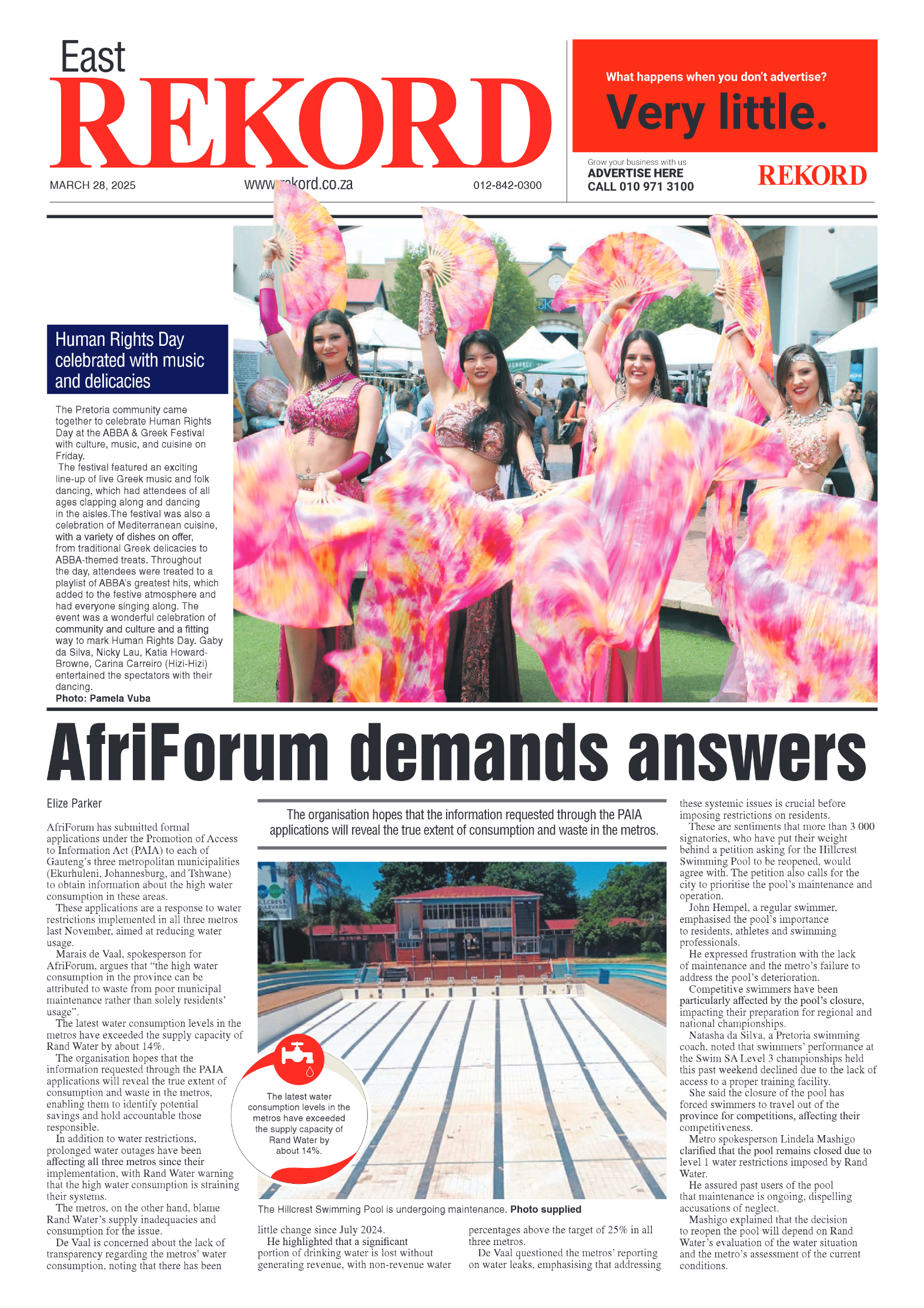 Rekord East 28 March 2028 page 1