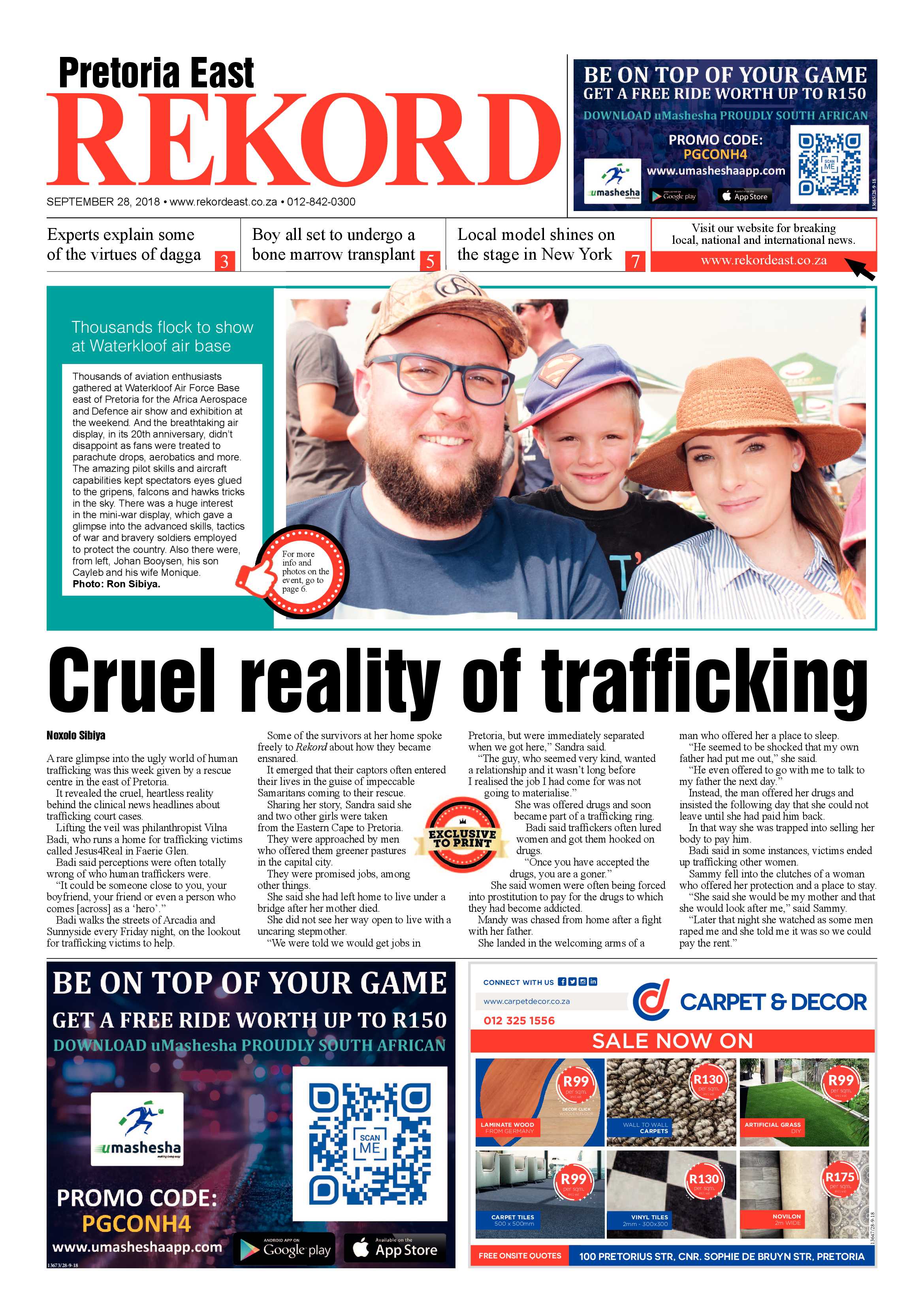 Rekord East 28 September 2018 page 1