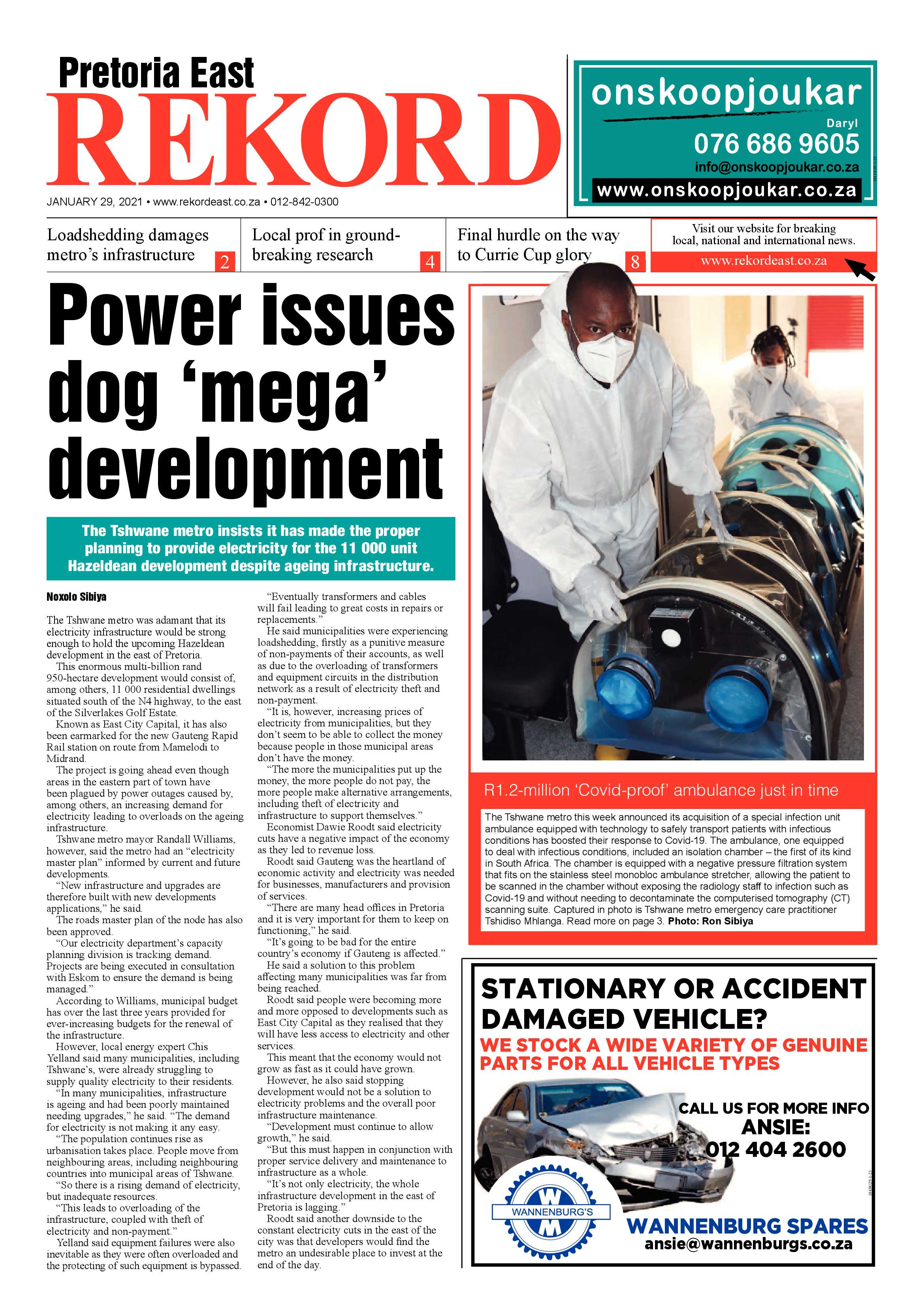 Rekord East 29 January 2021 page 1